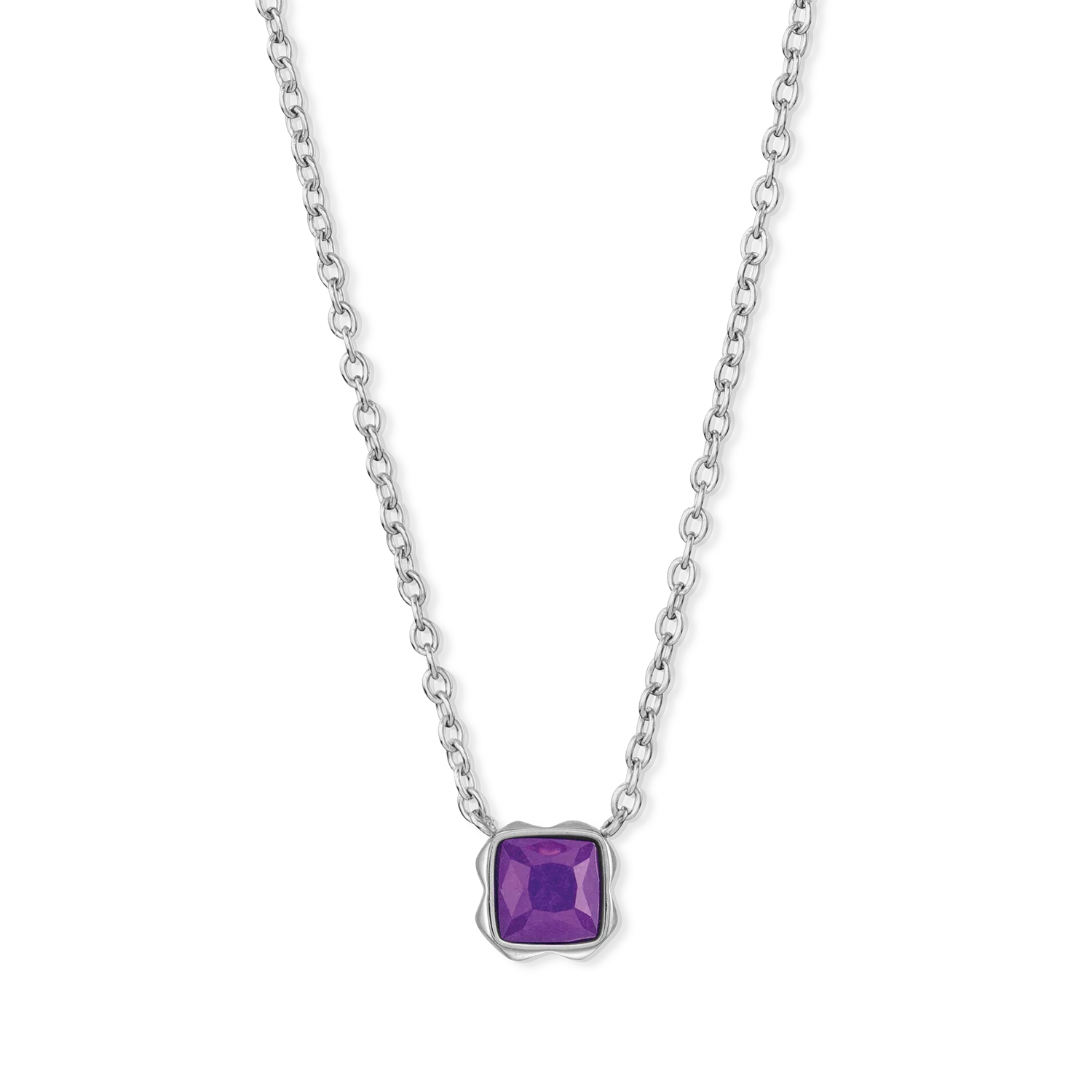 Birthstone February Necklace Sugilite Silver - Image 2