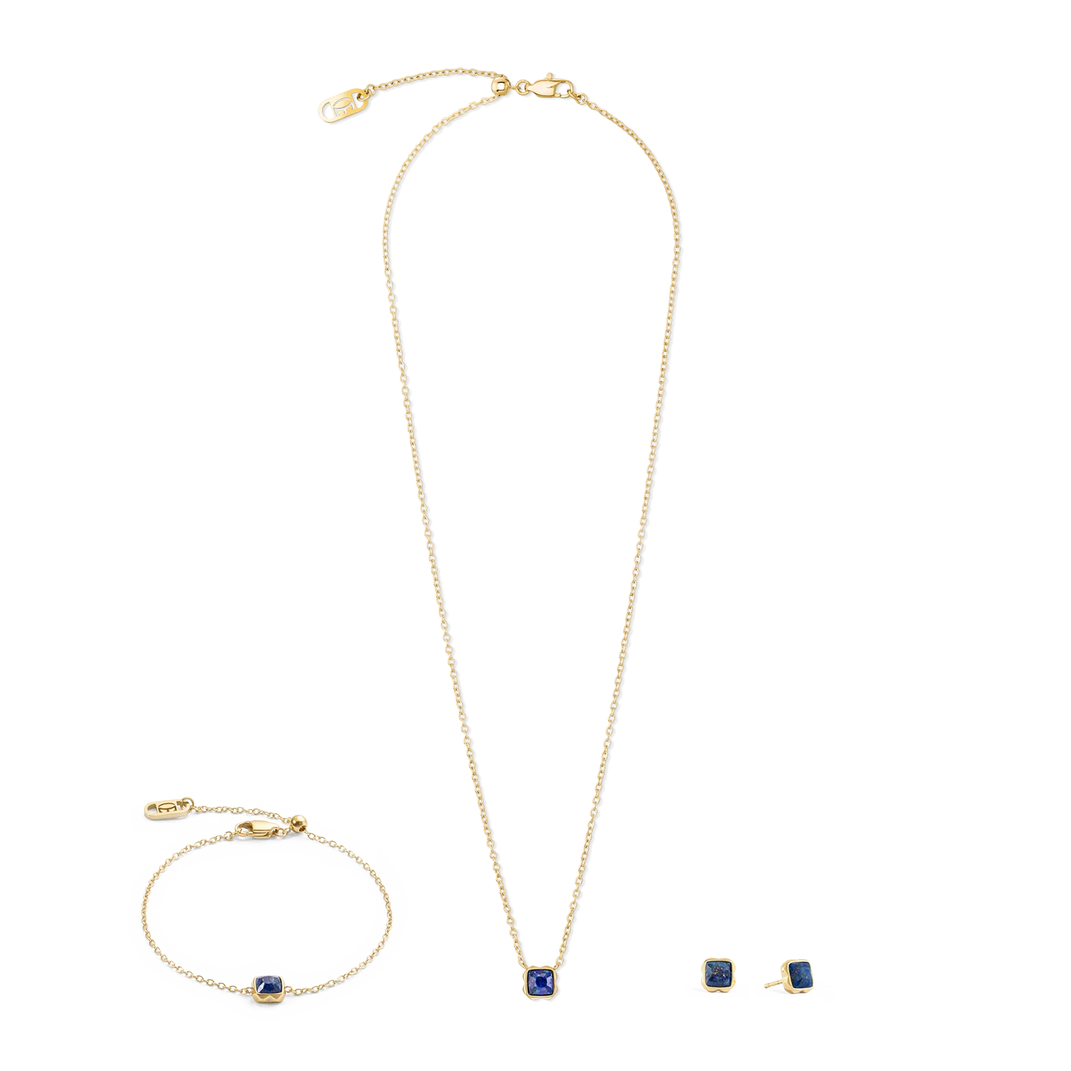 Birthstone September Necklace Lapis Lazuli Gold - Image 3