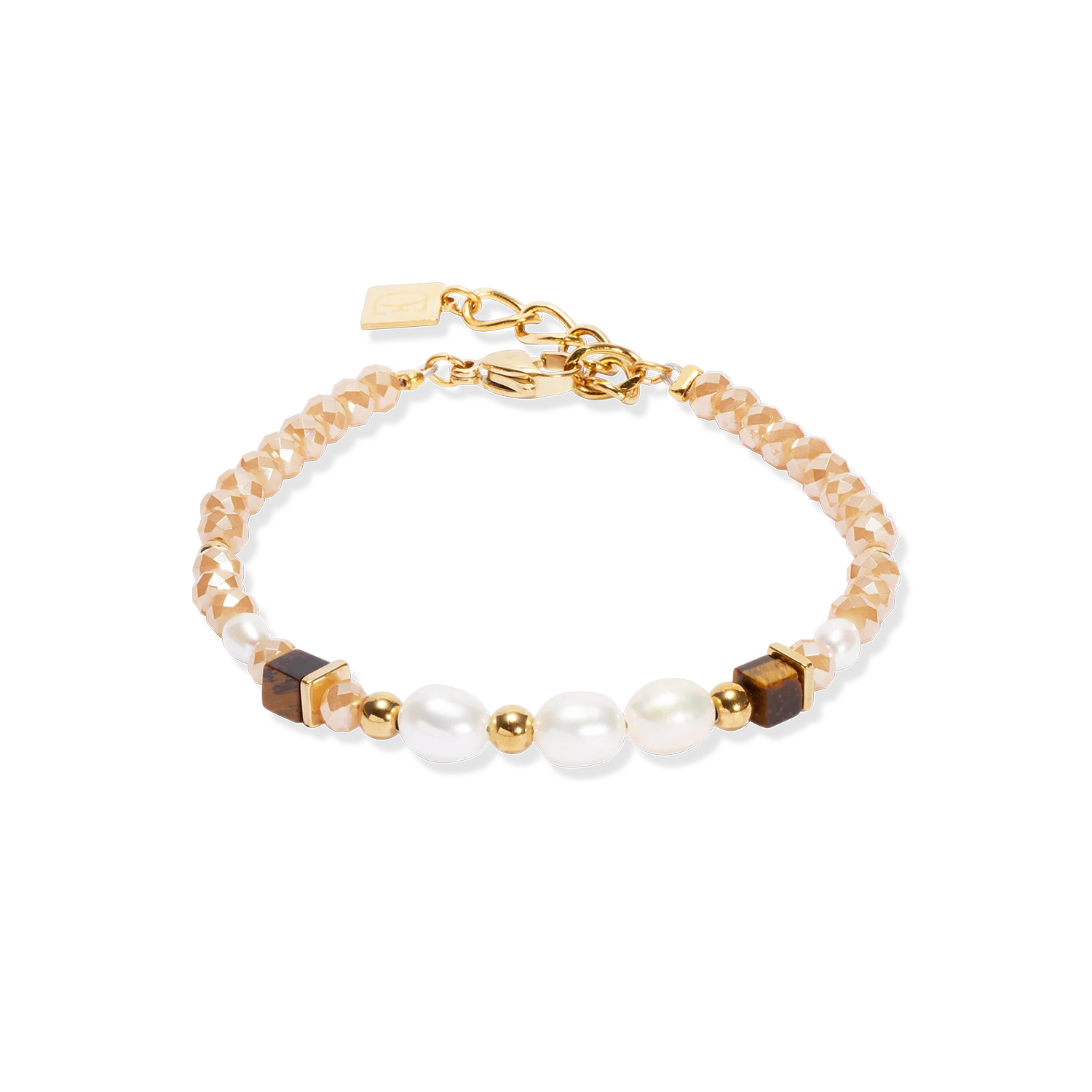 Bracelet Cosmic Pearls deep gold