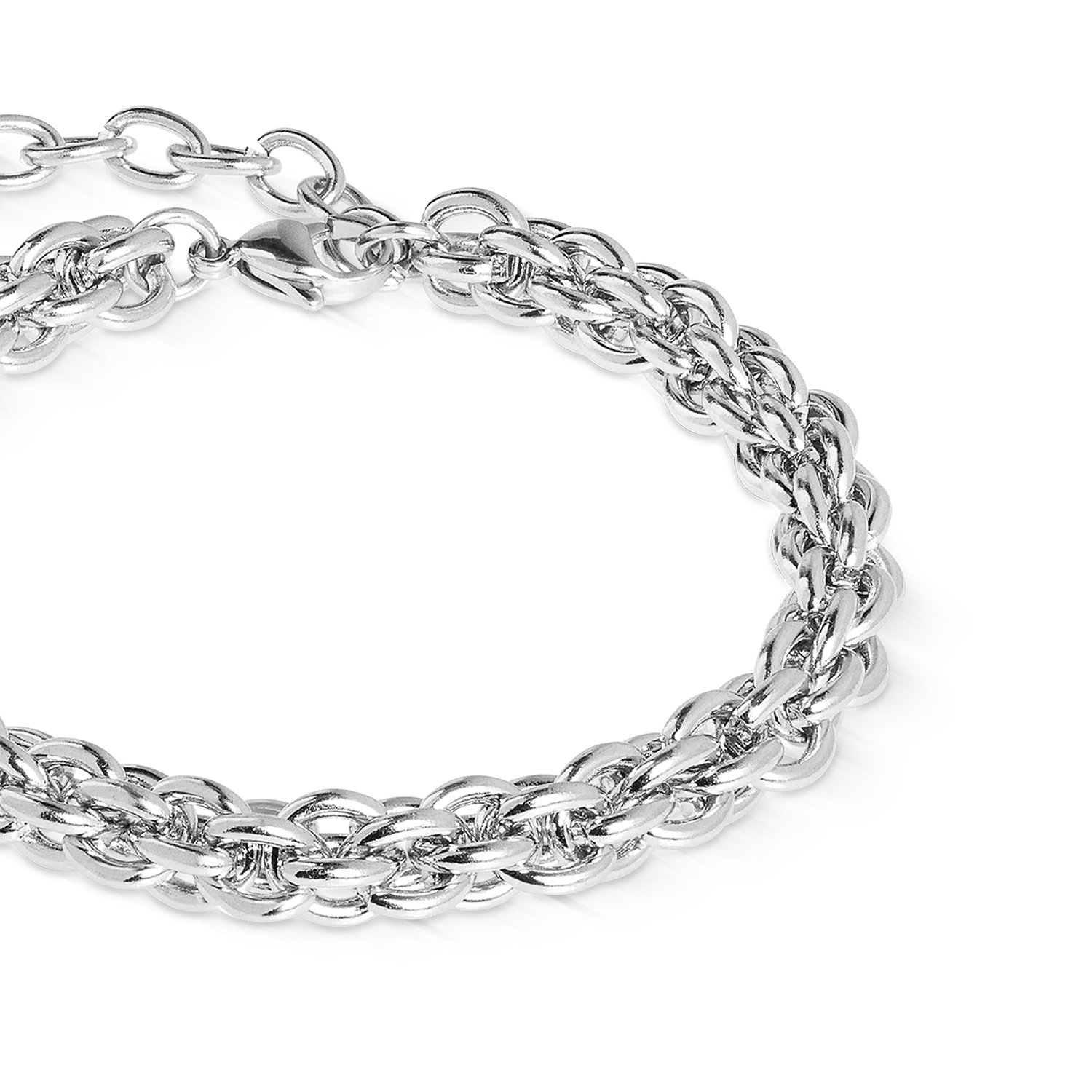 Bracelet Mesh Chain Classic silver - Image 2