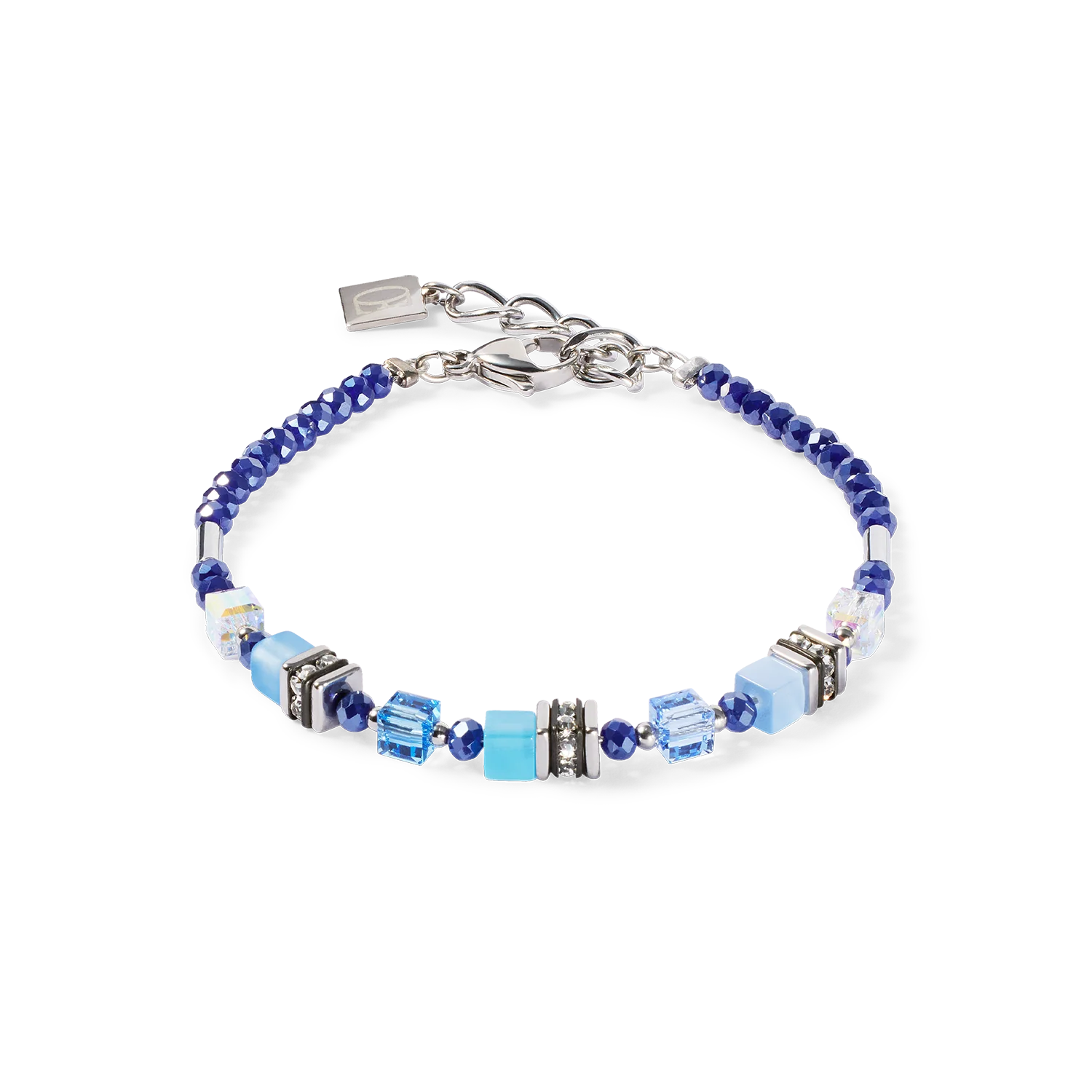 Bracelet Mini Cubes blue