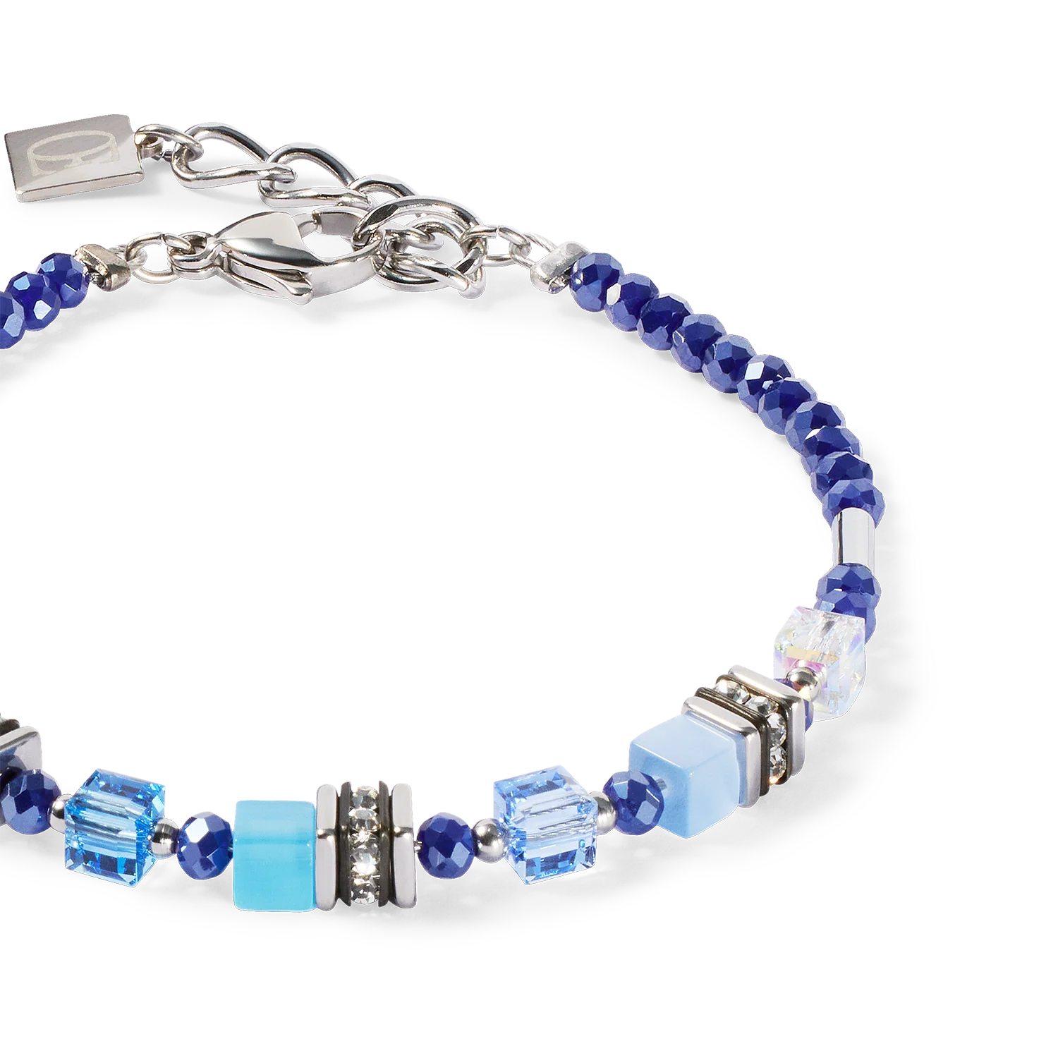 Bracelet Mini Cubes blue - Image 2