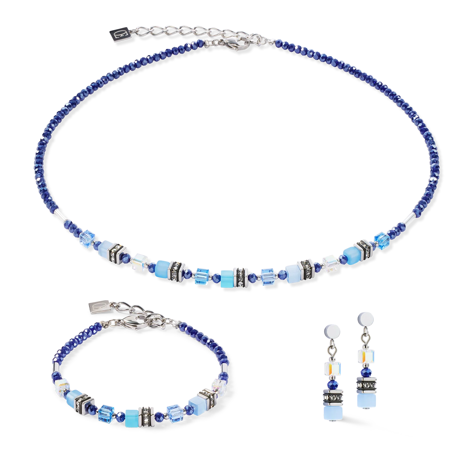 Bracelet Mini Cubes blue - Image 3