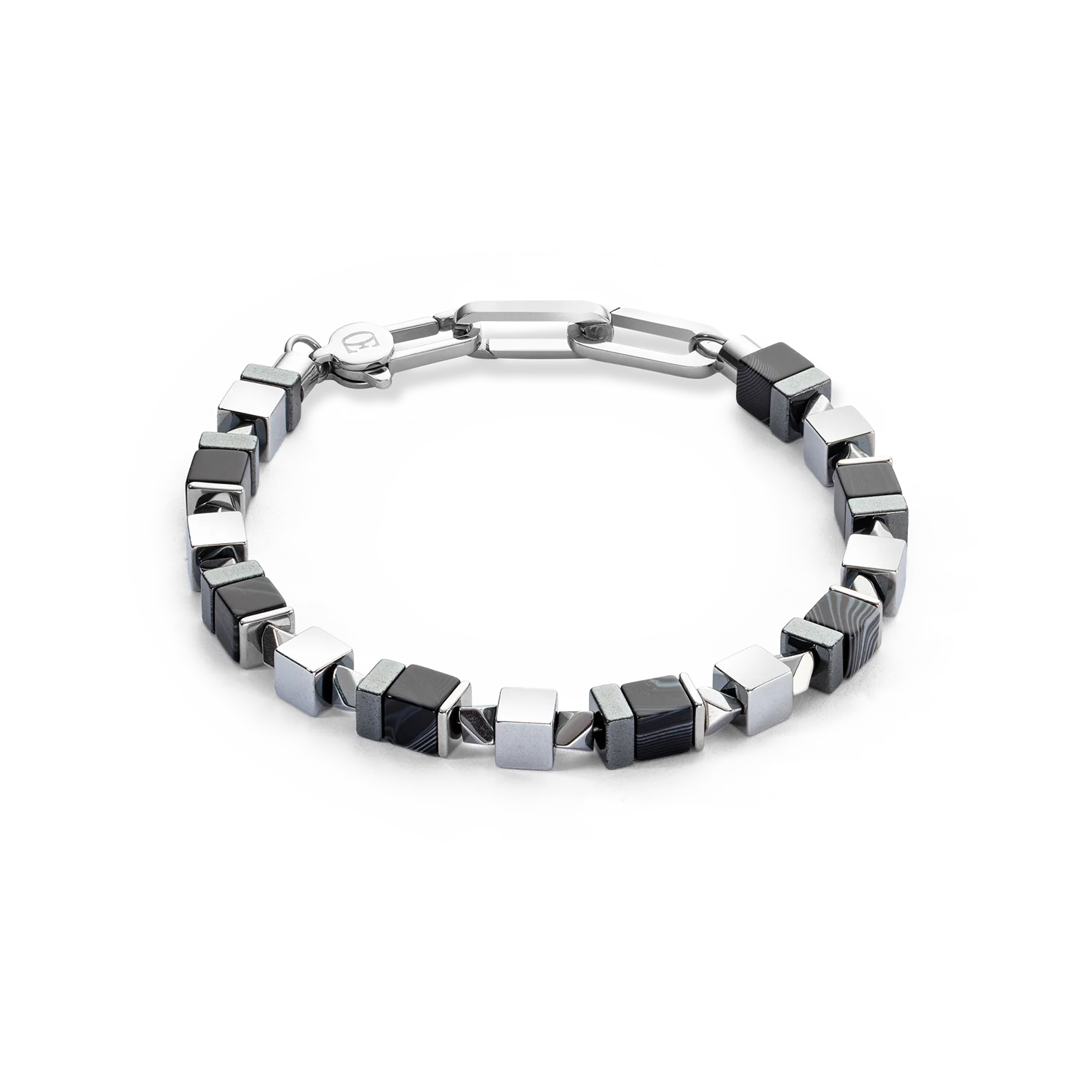 Bracelet Precious Cubes black-silver