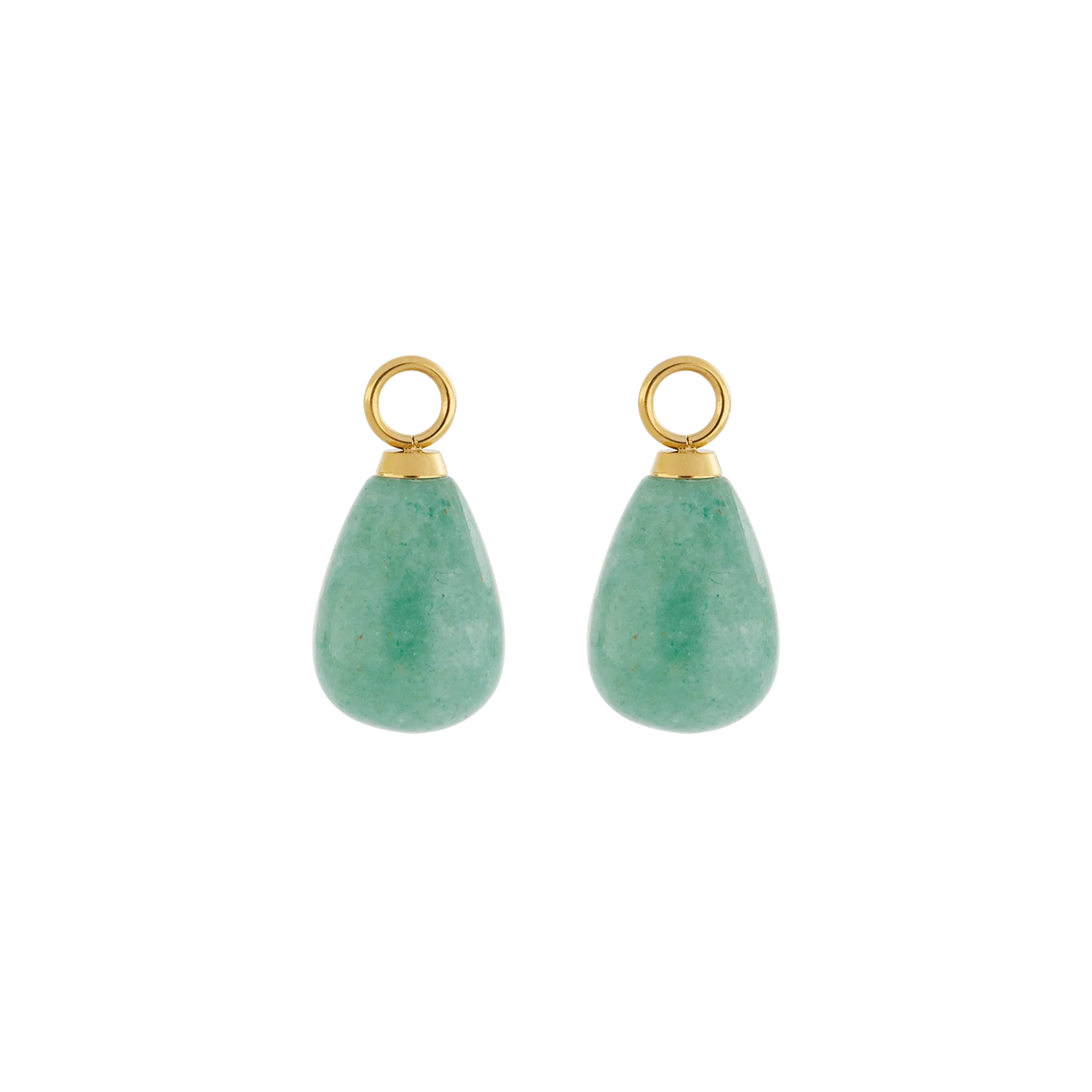 EAR ME UP Charm Drops Gold-Green