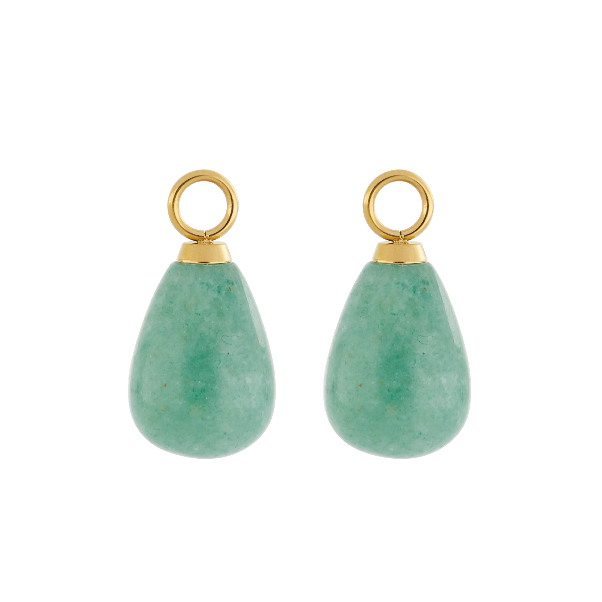EAR ME UP Charm Drops Gold-Green - Image 2