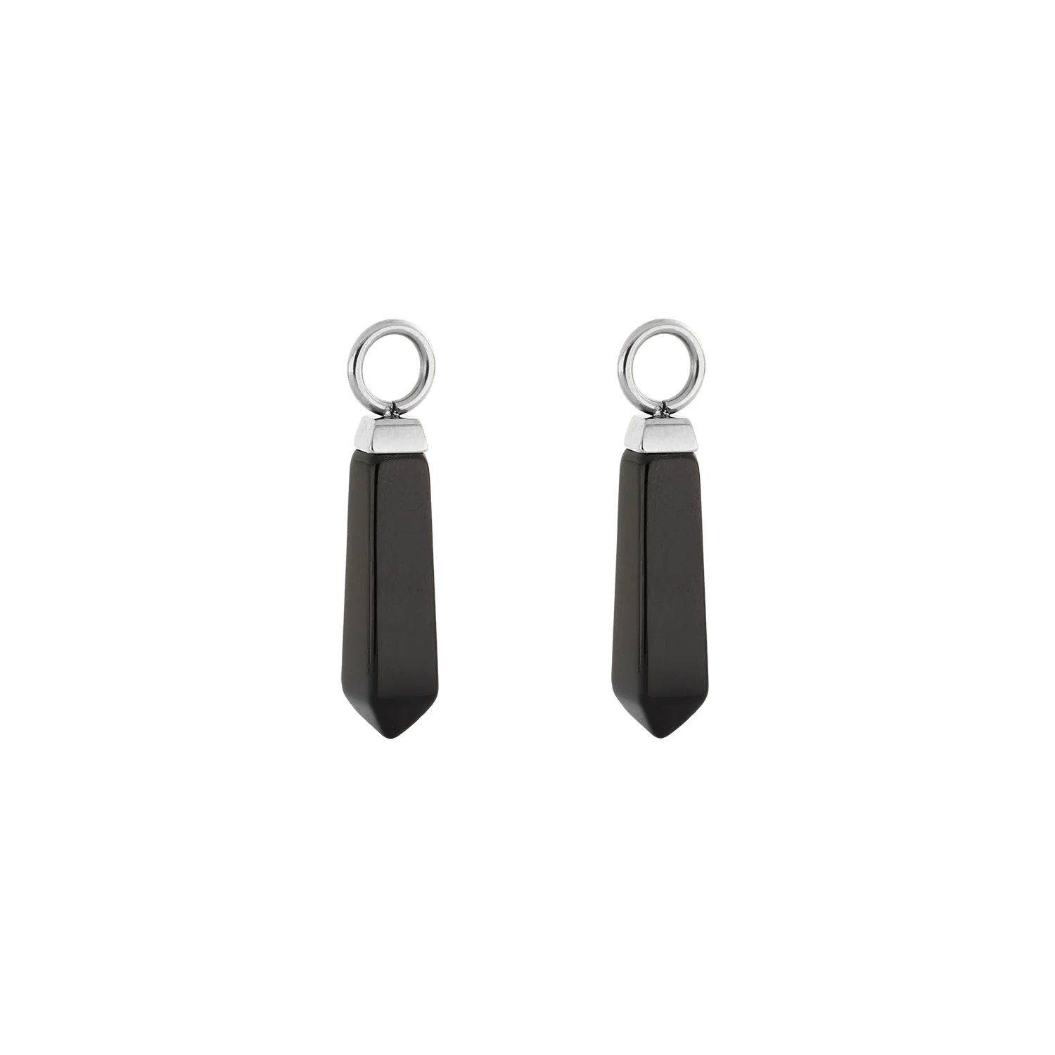 EAR ME UP Charm Obelisk Silver-Black