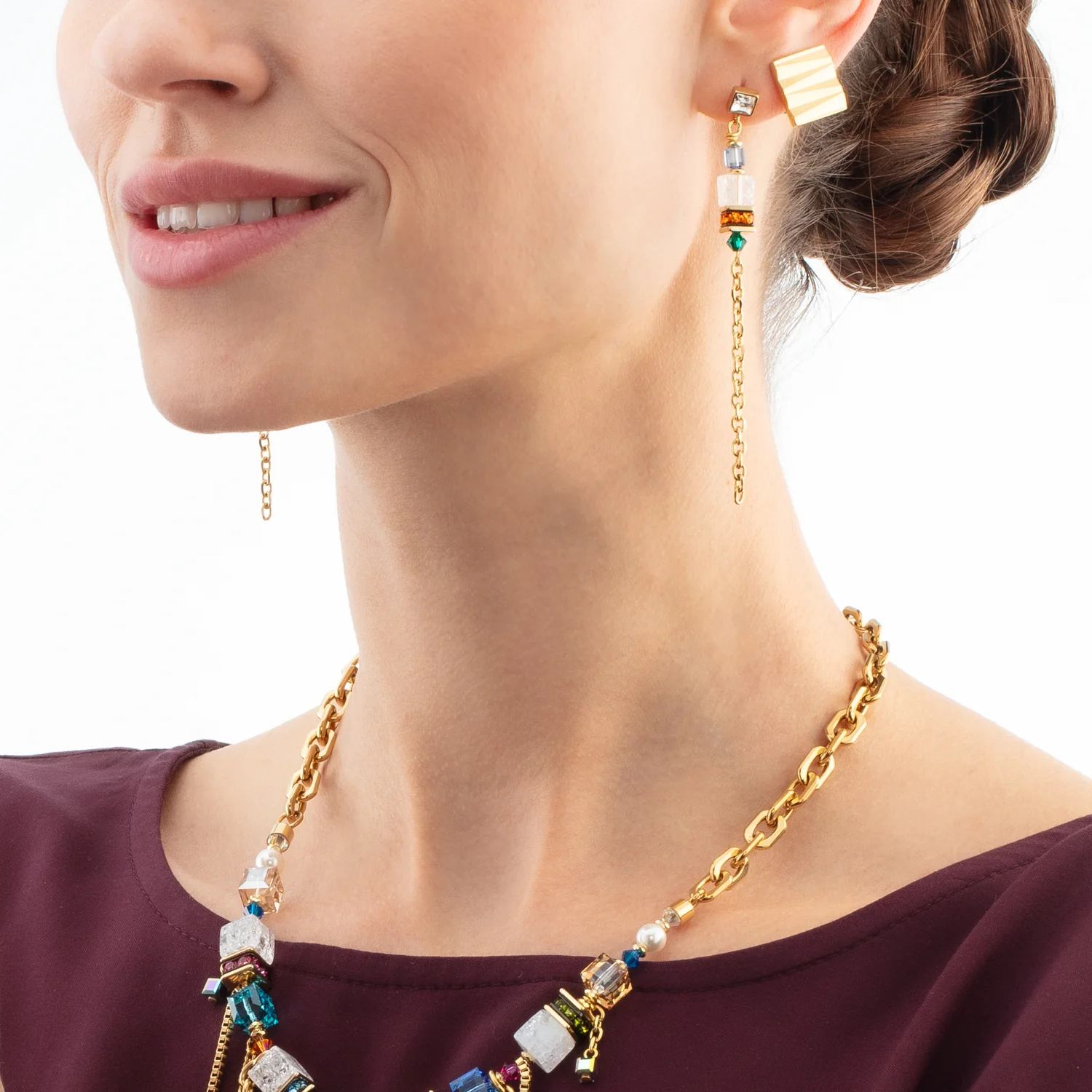 Earclips Square Wave Gold - Image 4