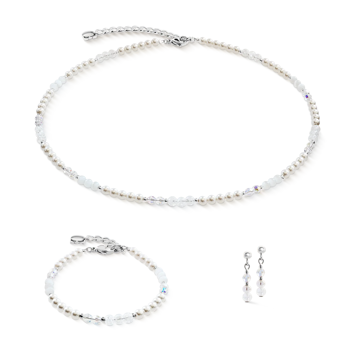 Earrings Princess Rhythm silver-white - Image 3