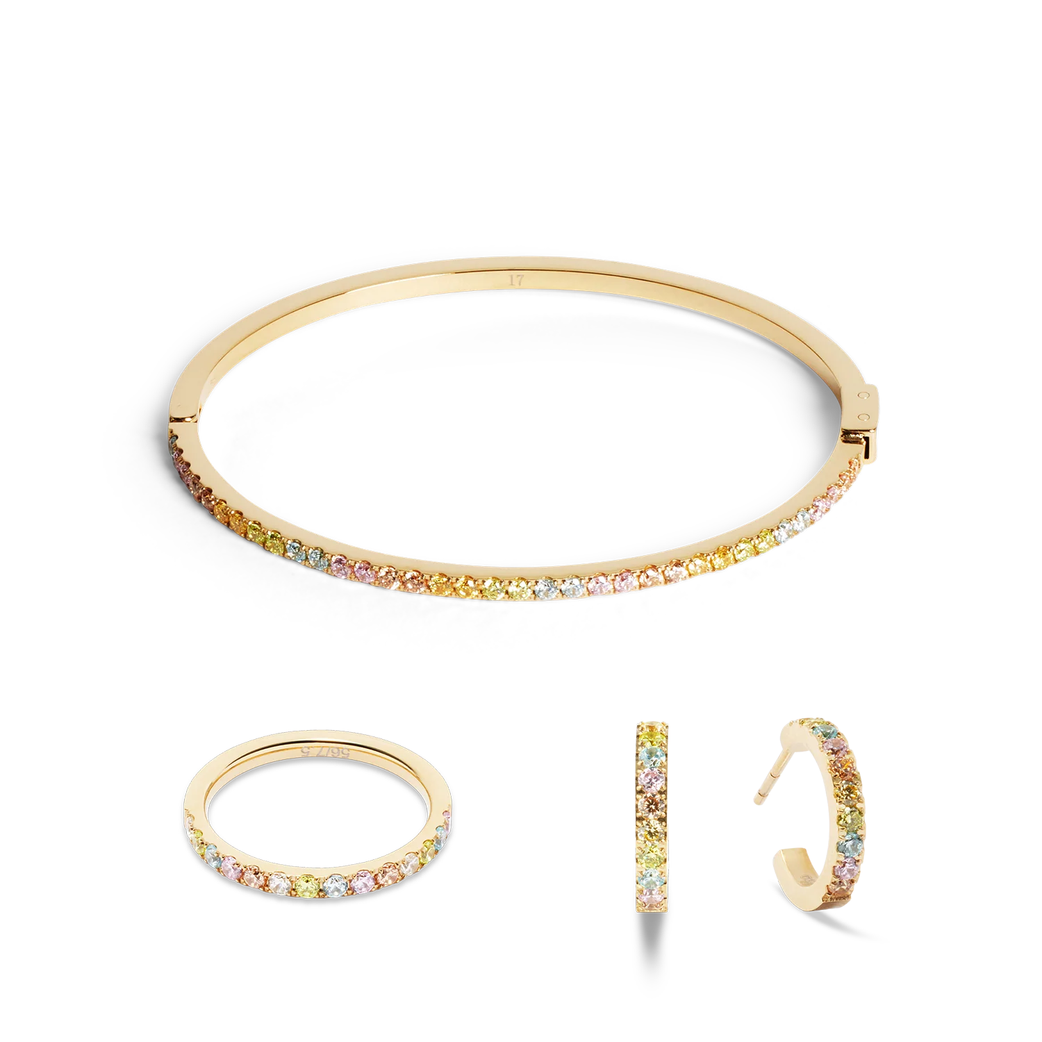 Eternal Love ring gold-multicolour pastel - Image 3