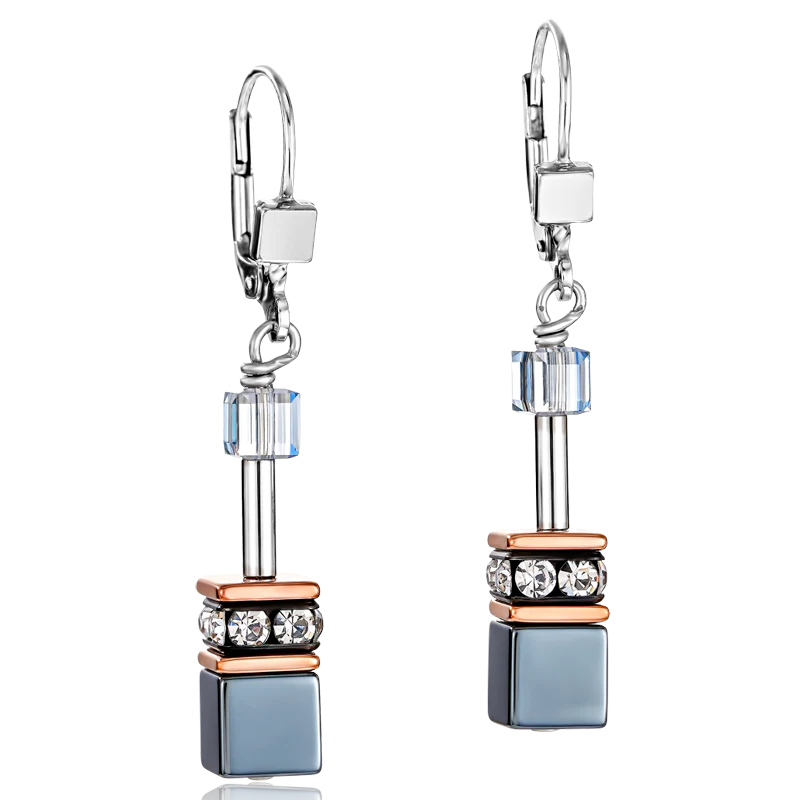 GeoCUBE® Earrings ice blue - Image 2