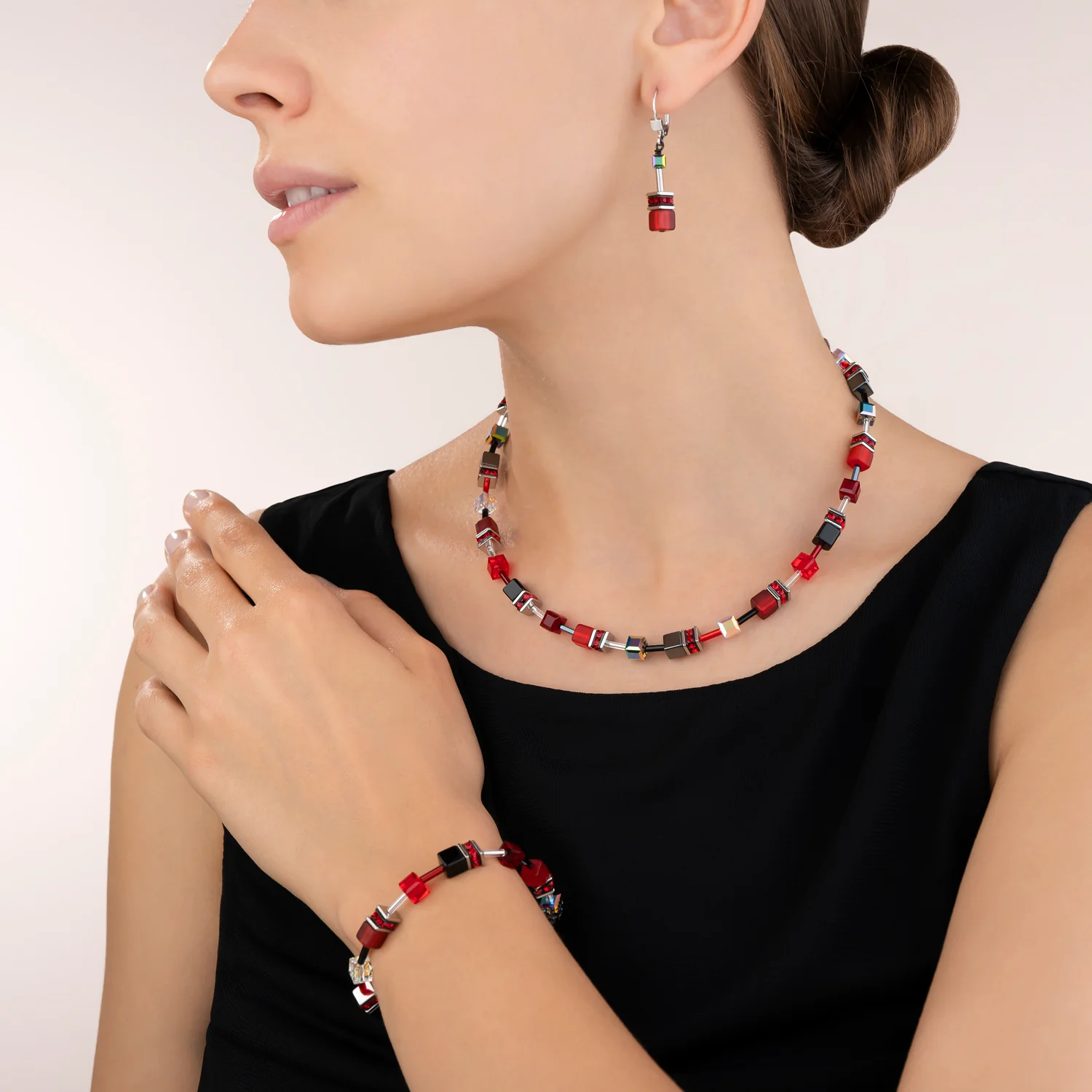 GeoCUBE® Earrings red - Image 4