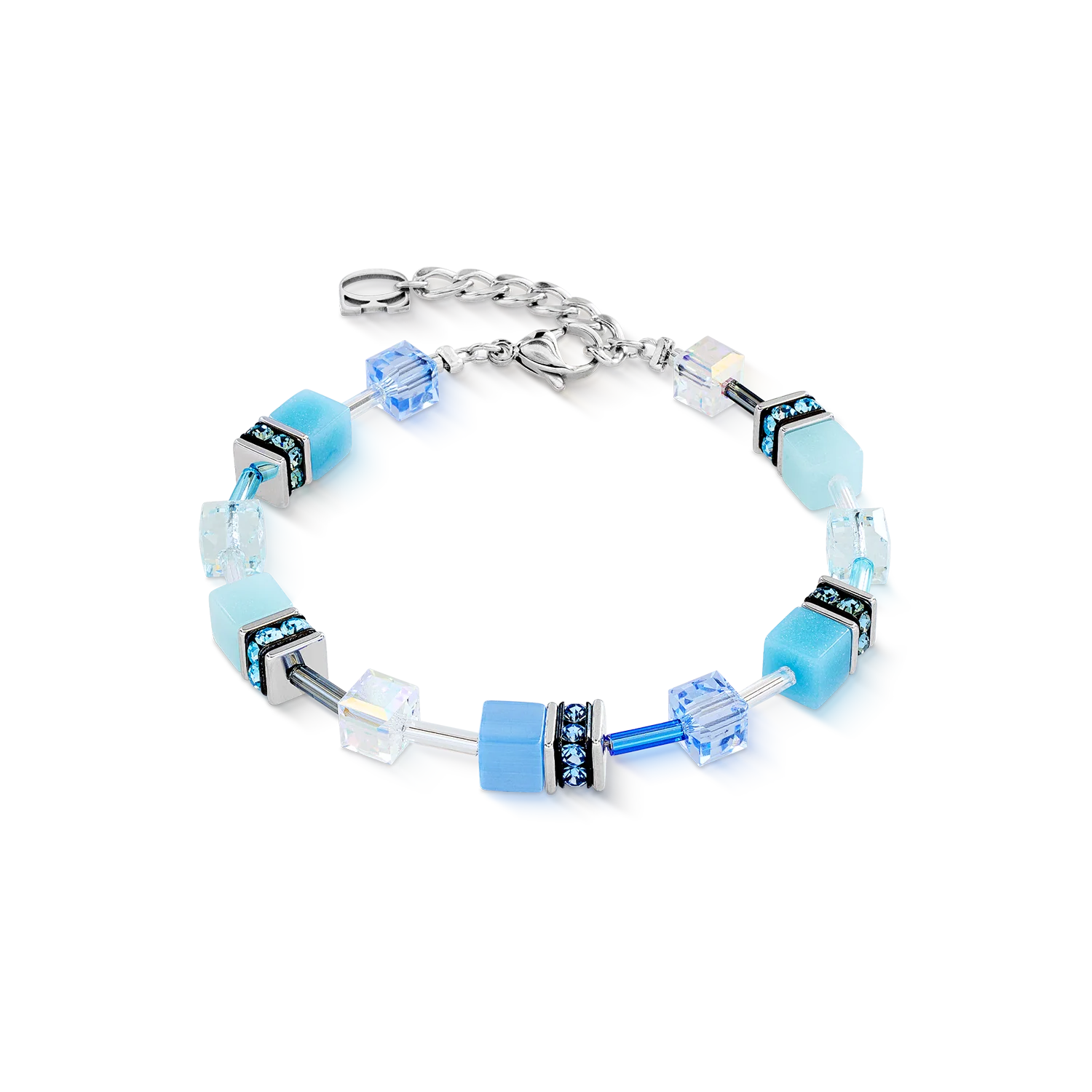 GeoCUBE® Iconic bracelet aqua-blue