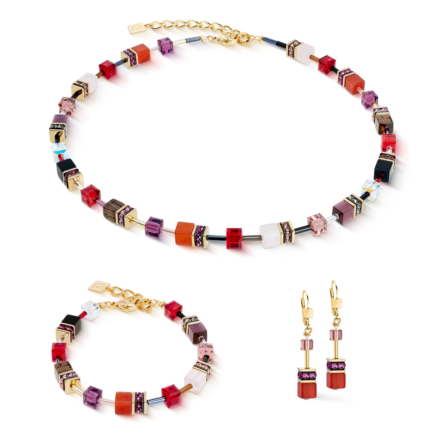GeoCUBE® Iconic Precious bracelet Festive red - Image 3