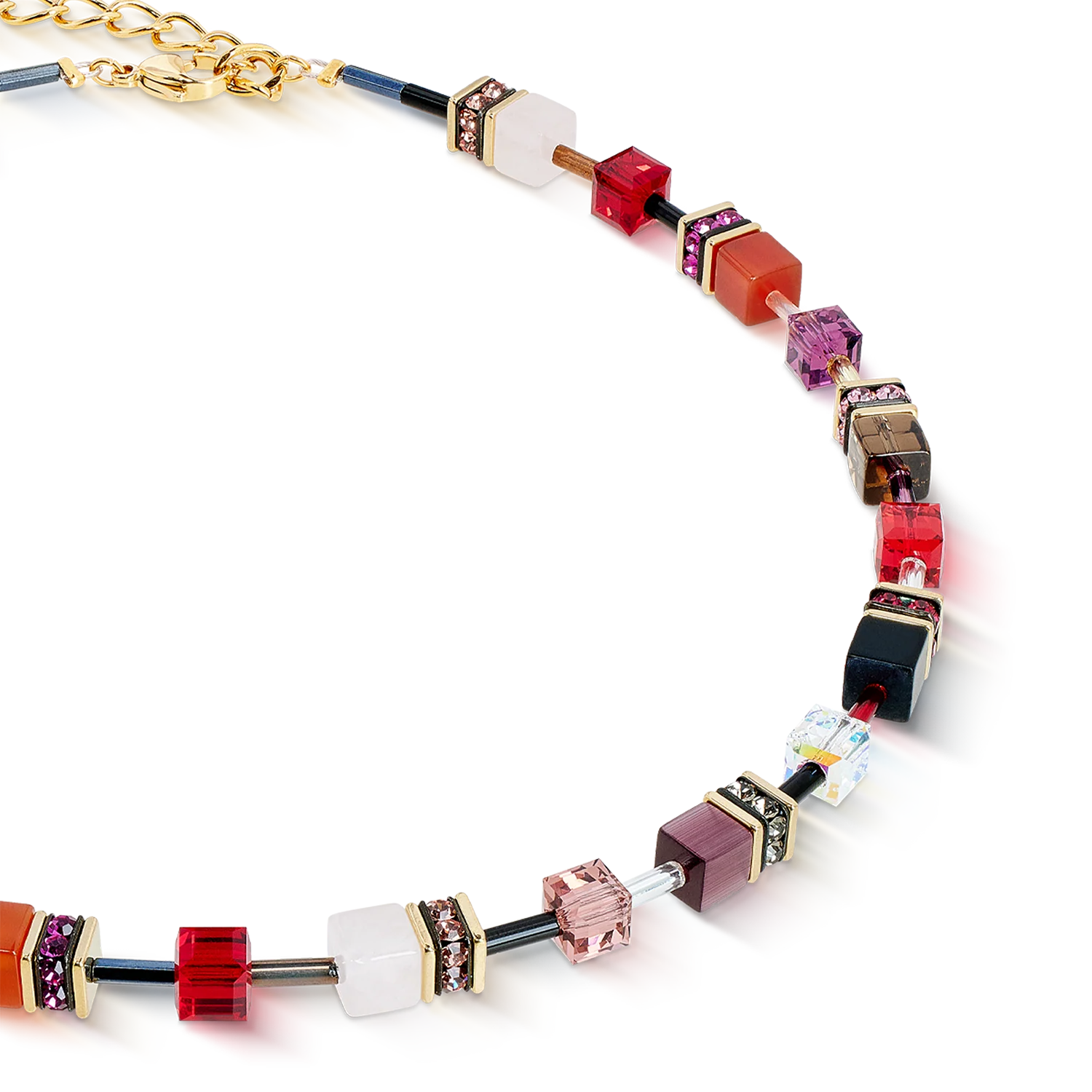 GeoCUBE® Iconic Precious necklace Festive red - Image 2