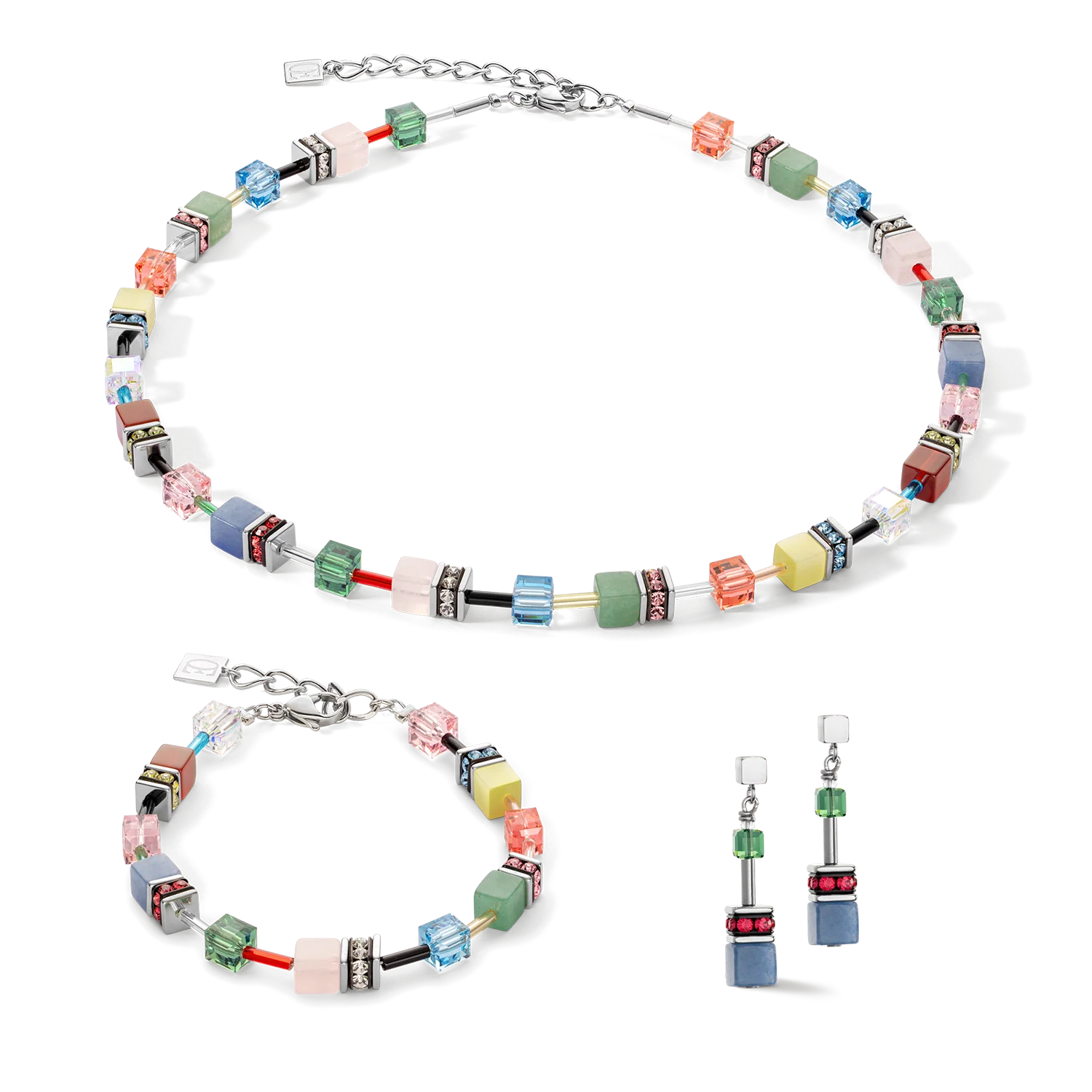 GeoCUBE® Iconic Precious necklace Multicolour Delight - Image 3