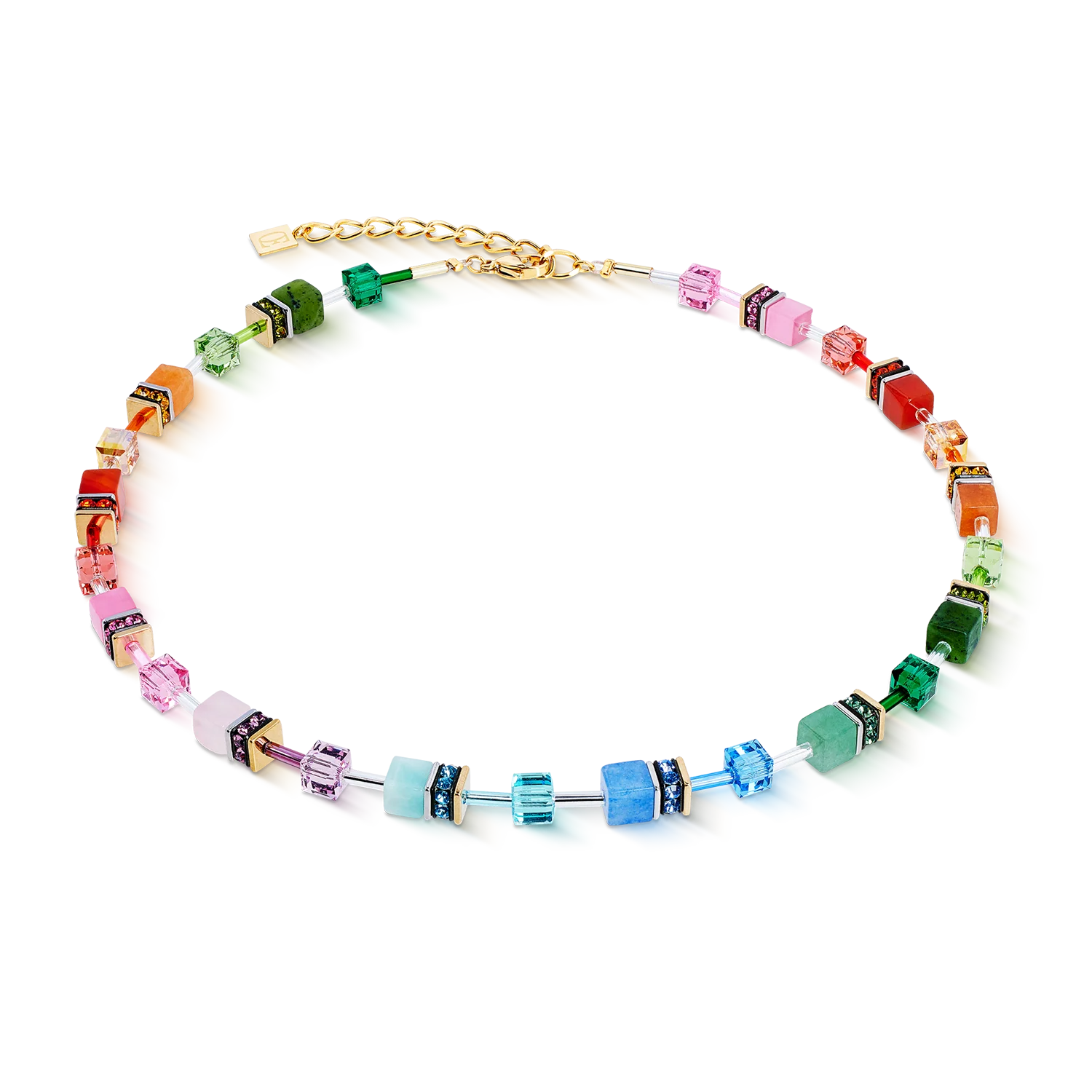 GeoCUBE® Iconic Precious necklace Rainbow