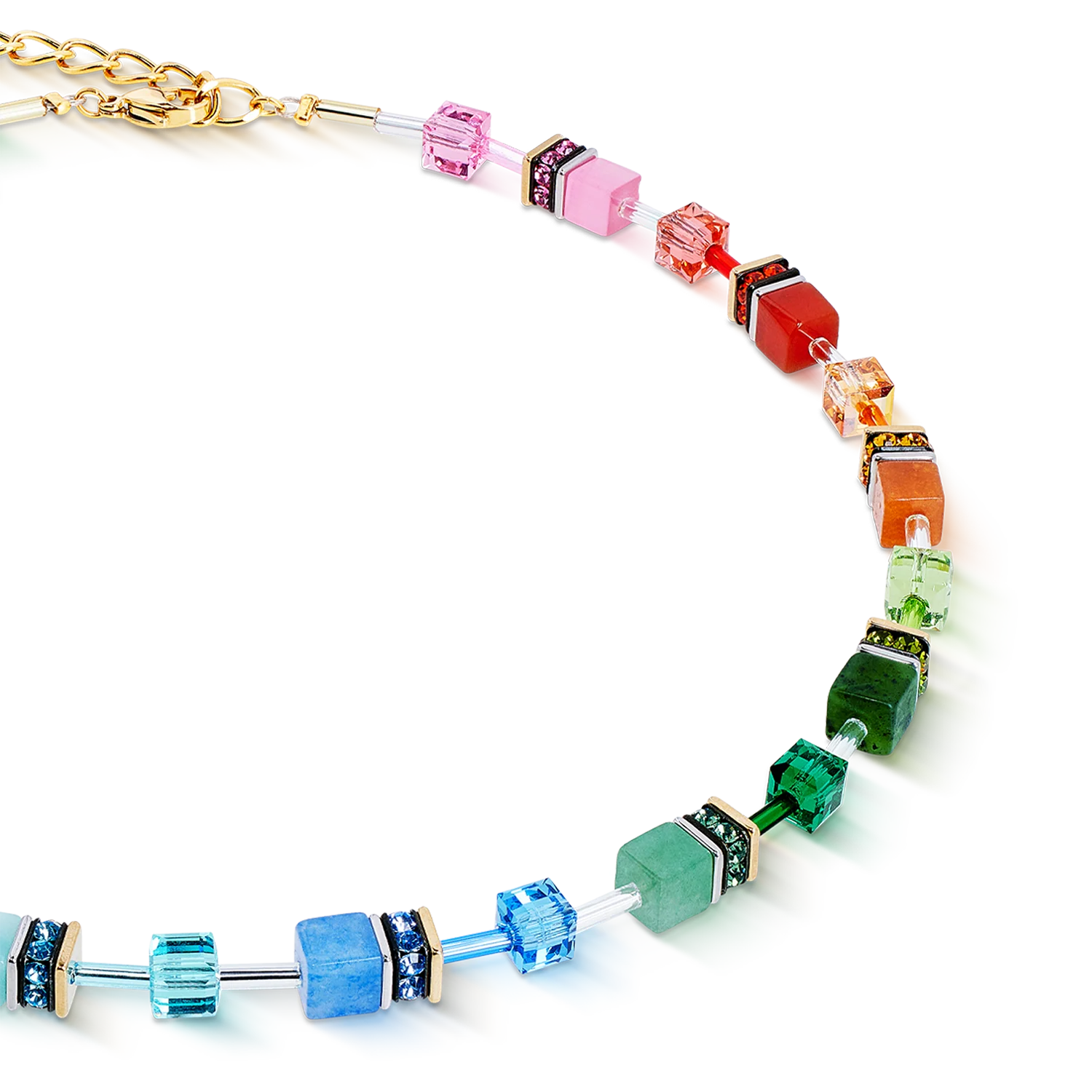 GeoCUBE® Iconic Precious necklace Rainbow - Image 2