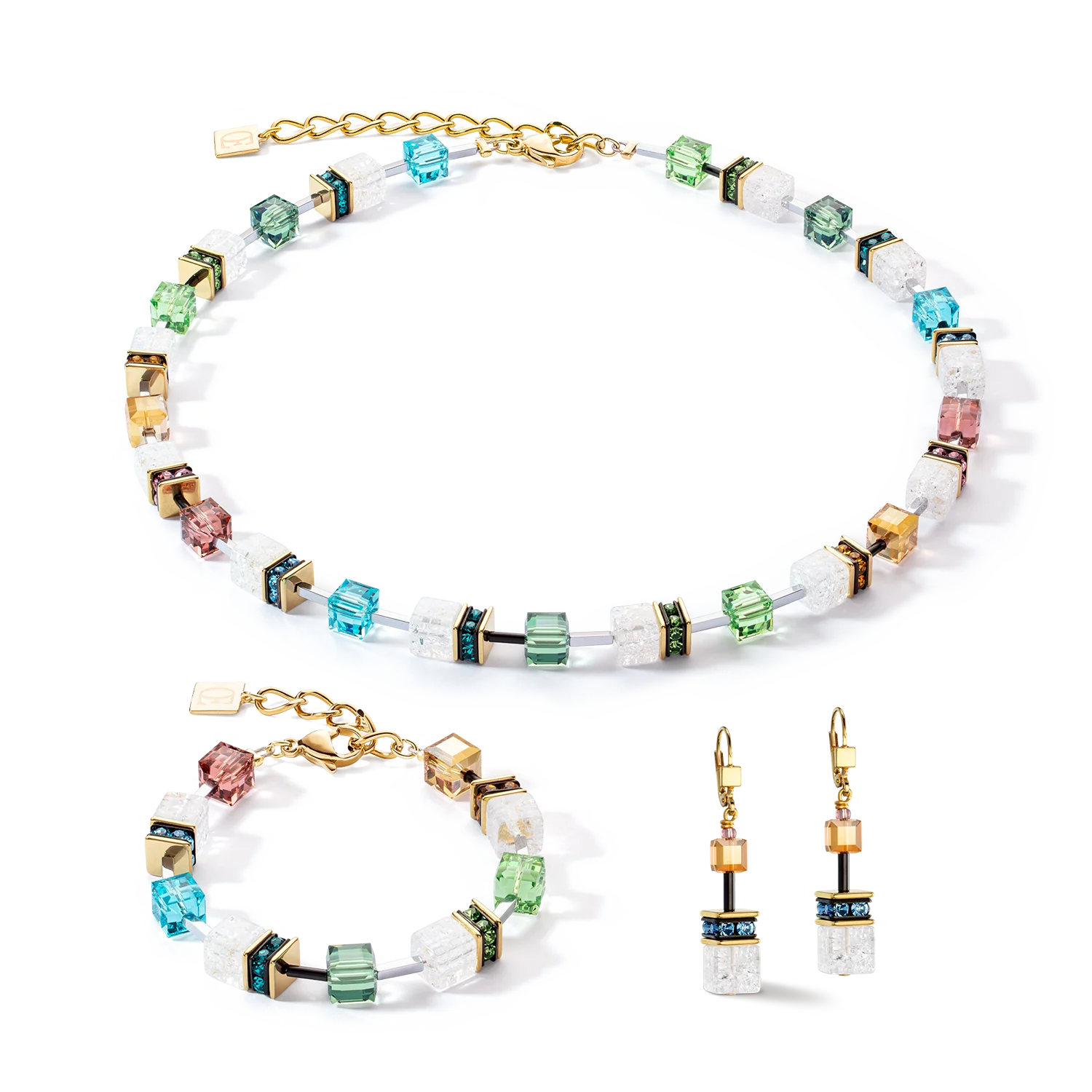 GeoCUBE® Iconic Statement Precious earrings multicolour - Image 3