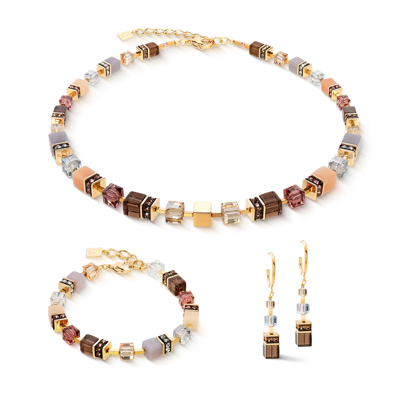 GeoCUBE® Precious Statement bracelet golden Blush - Image 3