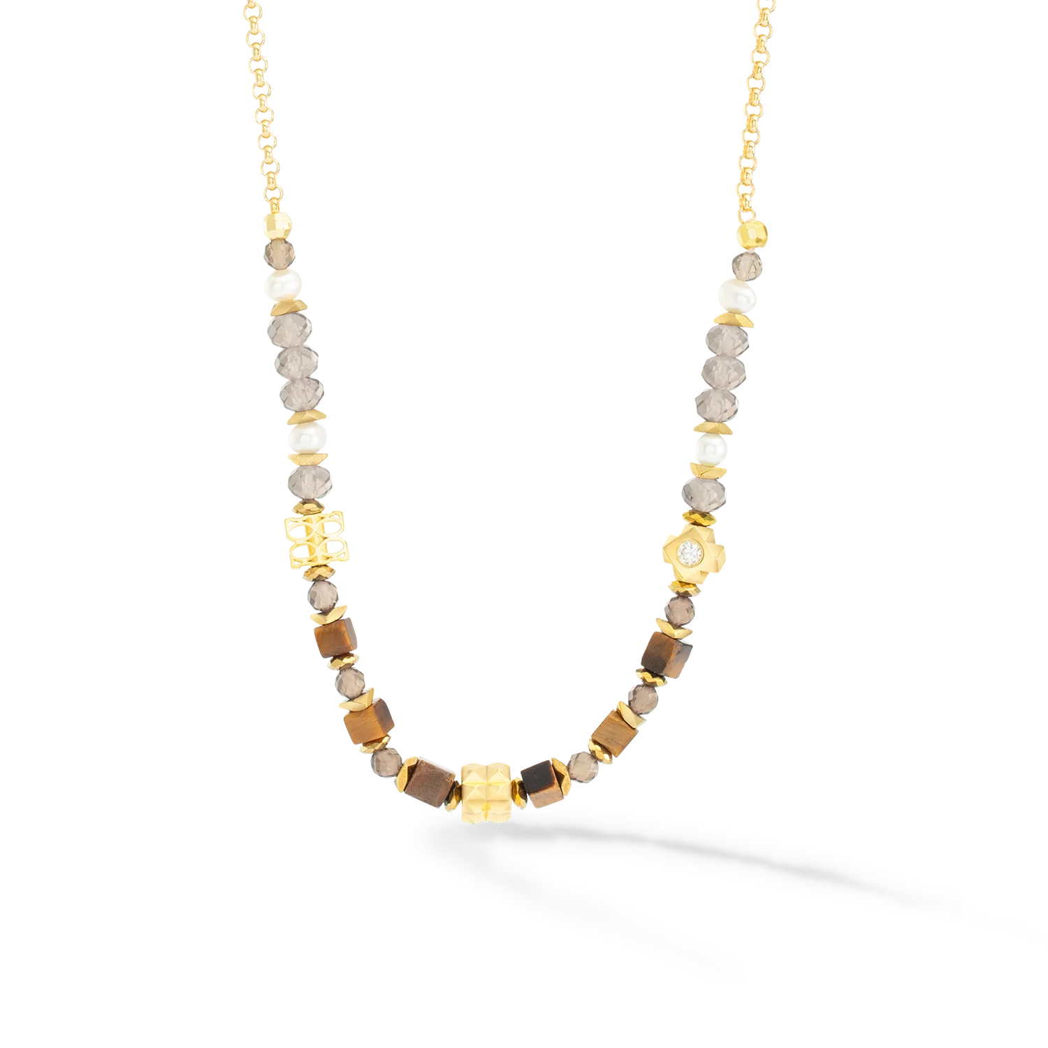 ICONIC Collection Spike necklace gold-brown - Image 2