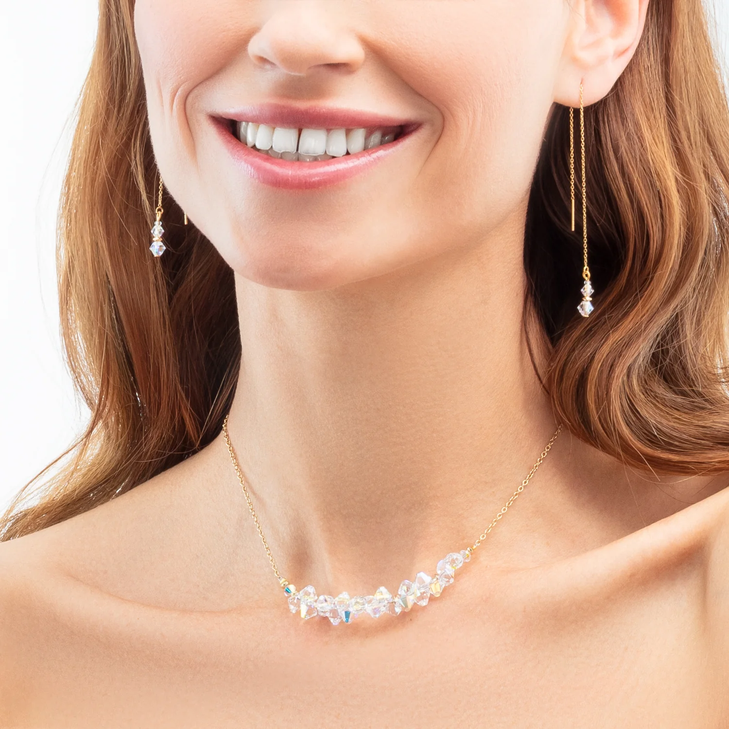 Necklace Dancing Crystals Pure gold-crystal - Image 4