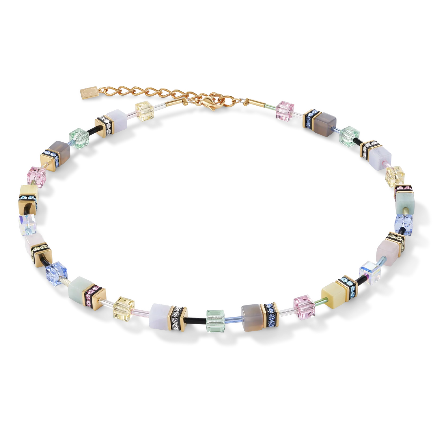 Necklace GeoCUBE® Crystals & Gemstones multicolour romance