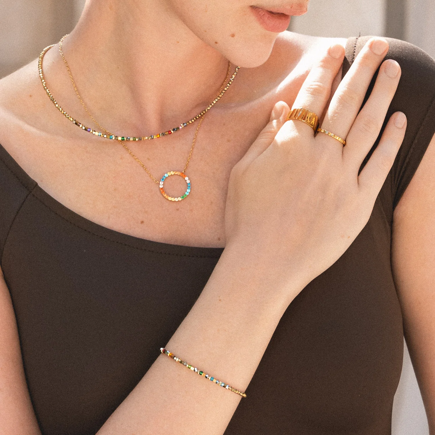 Necklace Golden Whisper Rainbow - Image 4