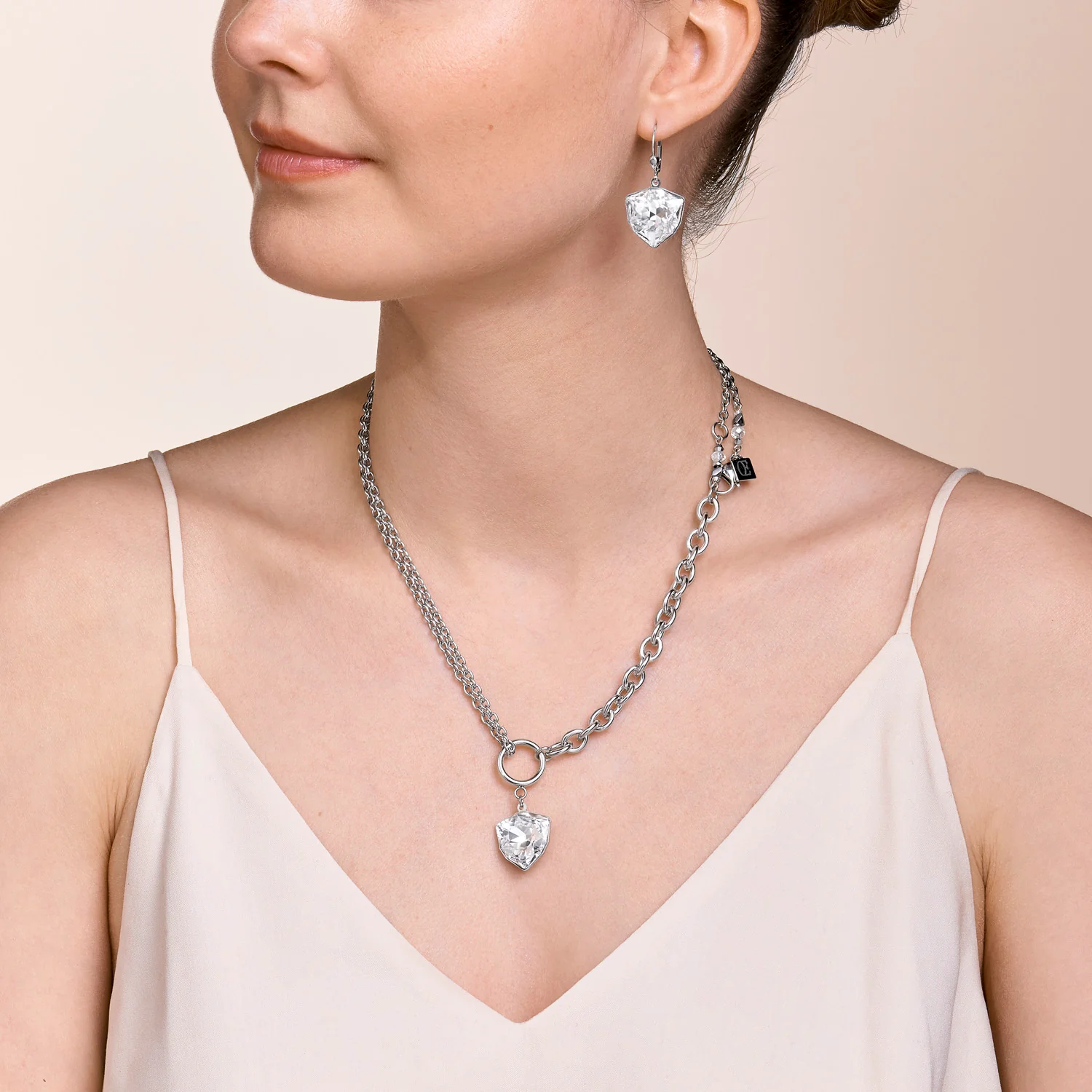 Necklace Magic crystal & chunky chain crystal - Image 3