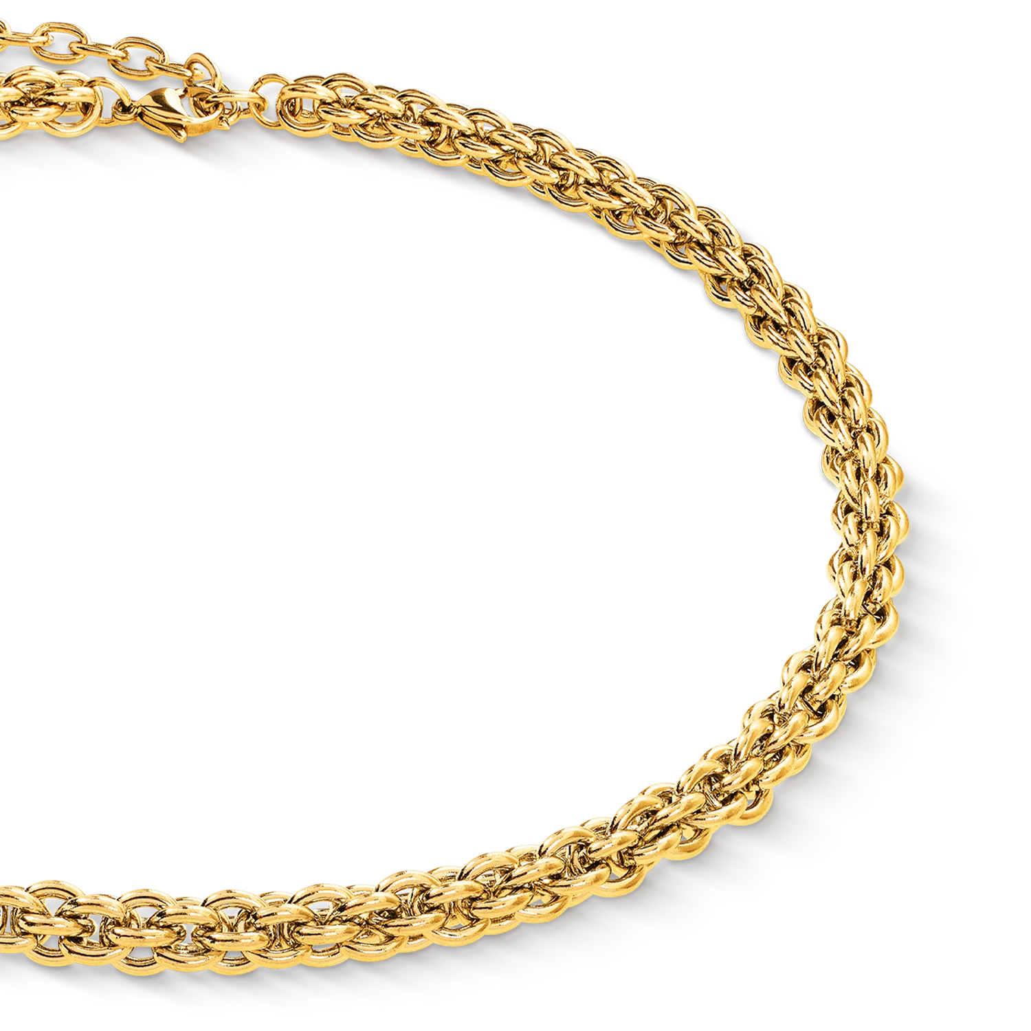 Necklace Mesh Chain Classic gold - Image 2