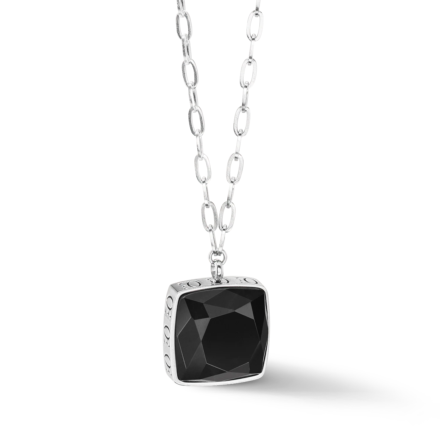 Necklace OE Amulet Square Onyx silver-black - Image 3