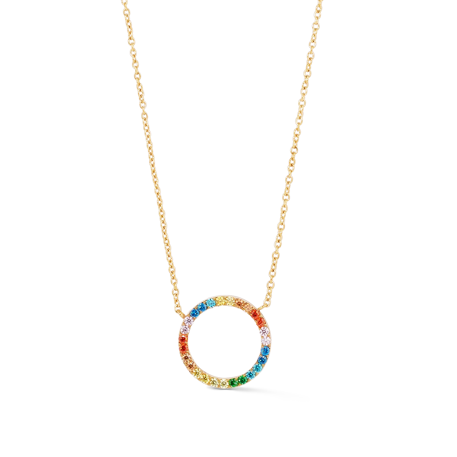 Necklace Sparkling Circle gold-multicolour - Image 2