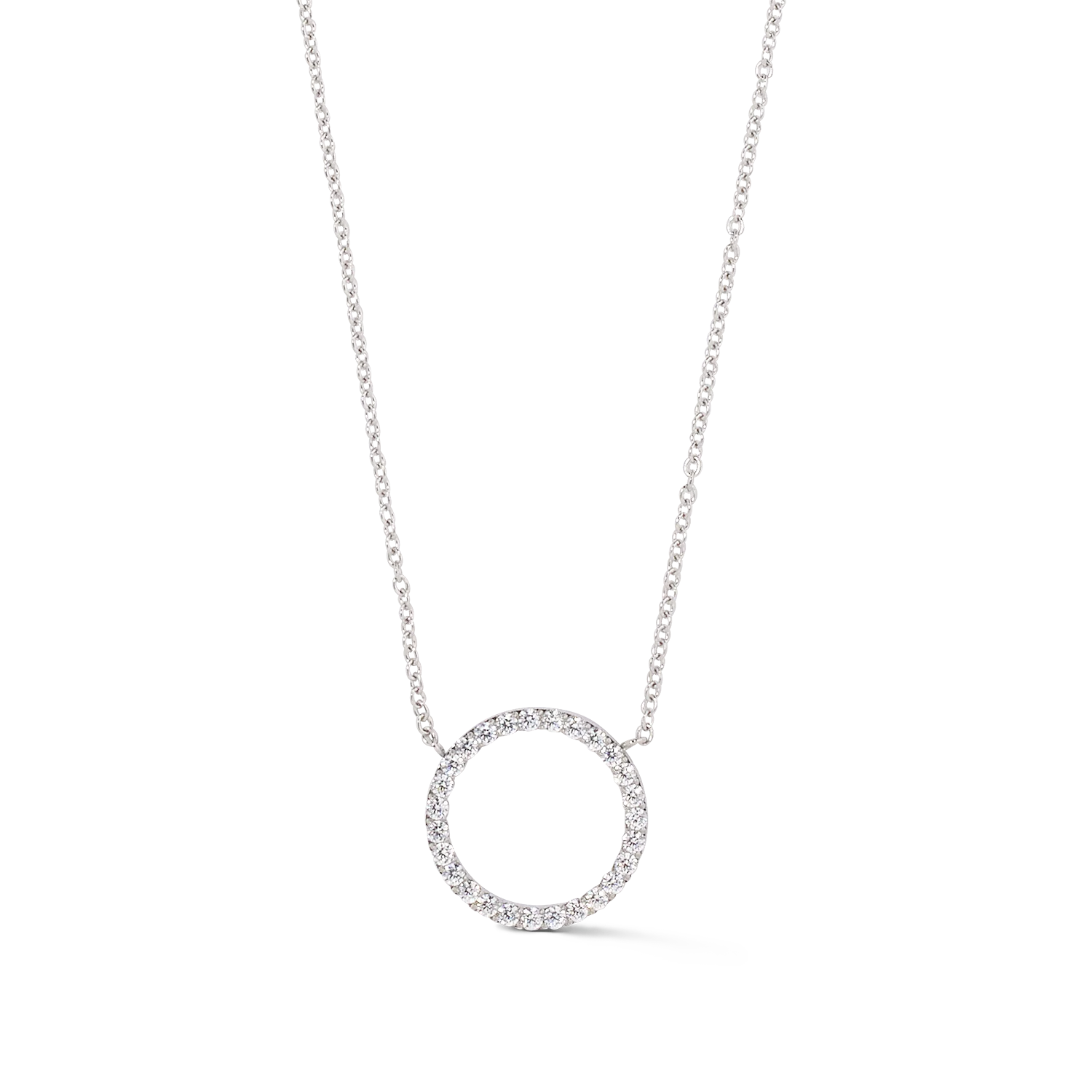 Necklace Sparkling Circle silver-crystal - Image 2