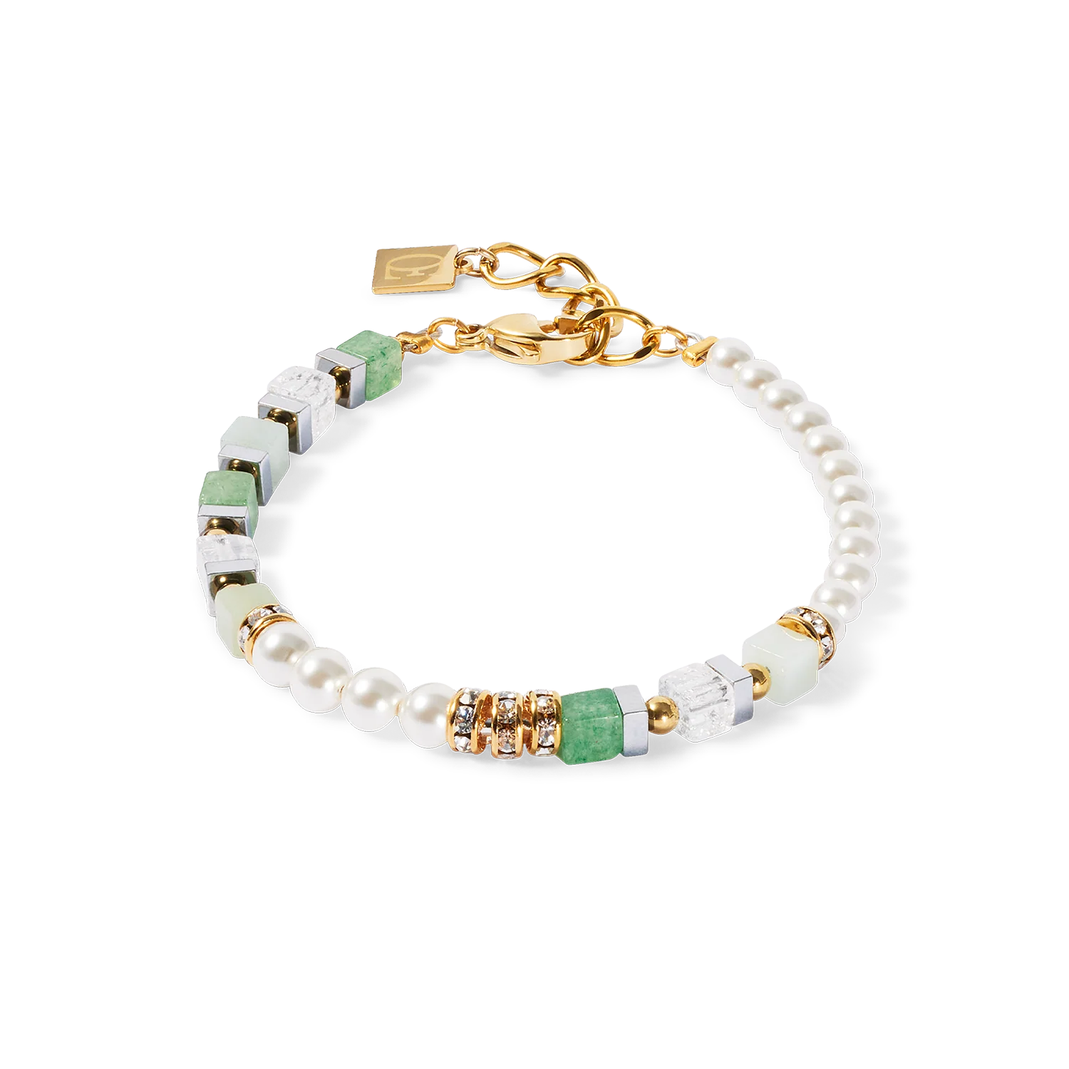Precious Fusion Offset bracelet gold-green