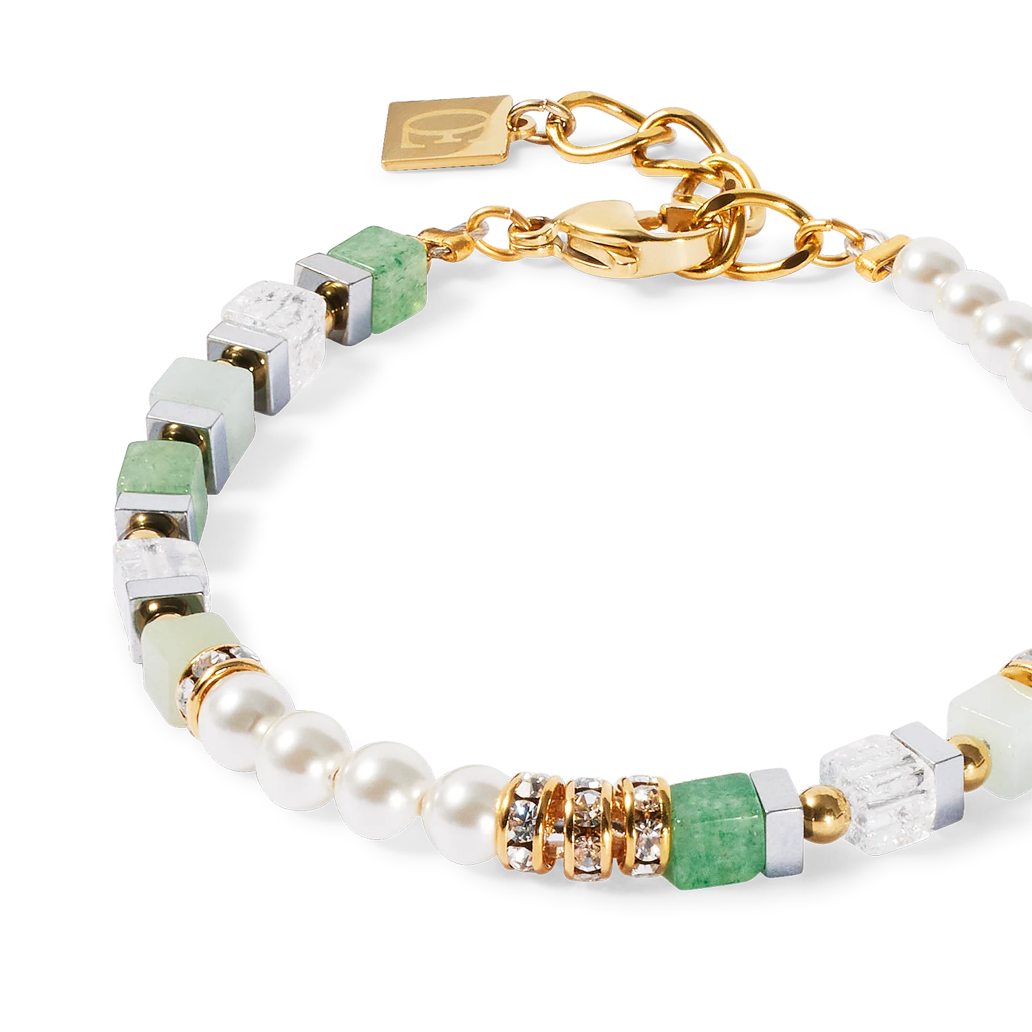 Precious Fusion Offset bracelet gold-green - Image 2