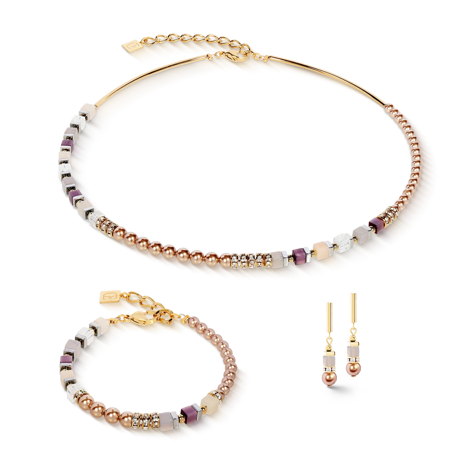 Precious Fusion Offset earring champagne-blush - Image 3