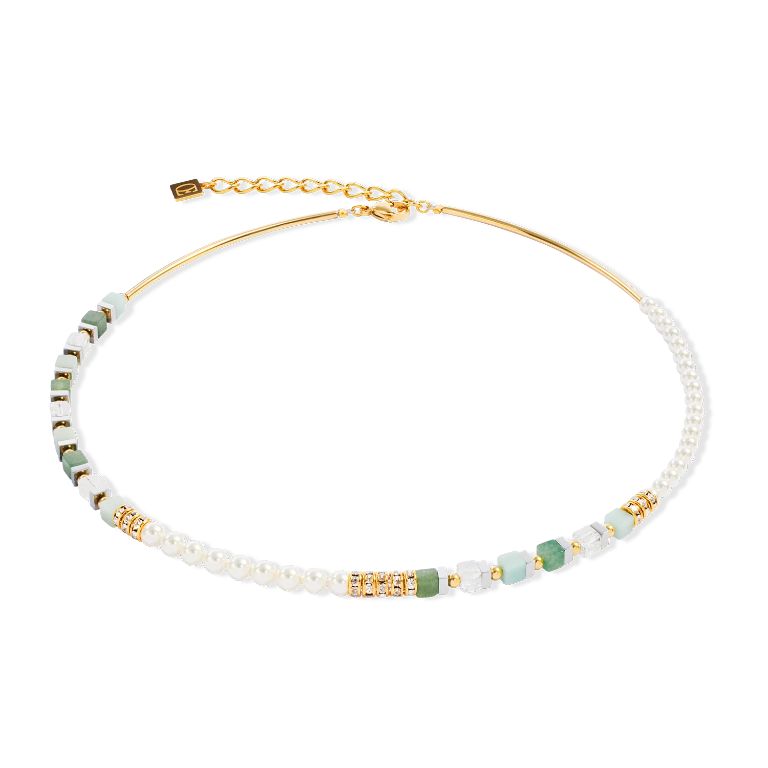 Precious Fusion Offset necklace gold-green
