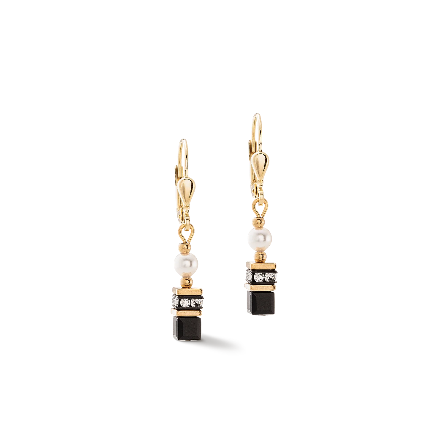 Sparkling Princess earrings gold-black