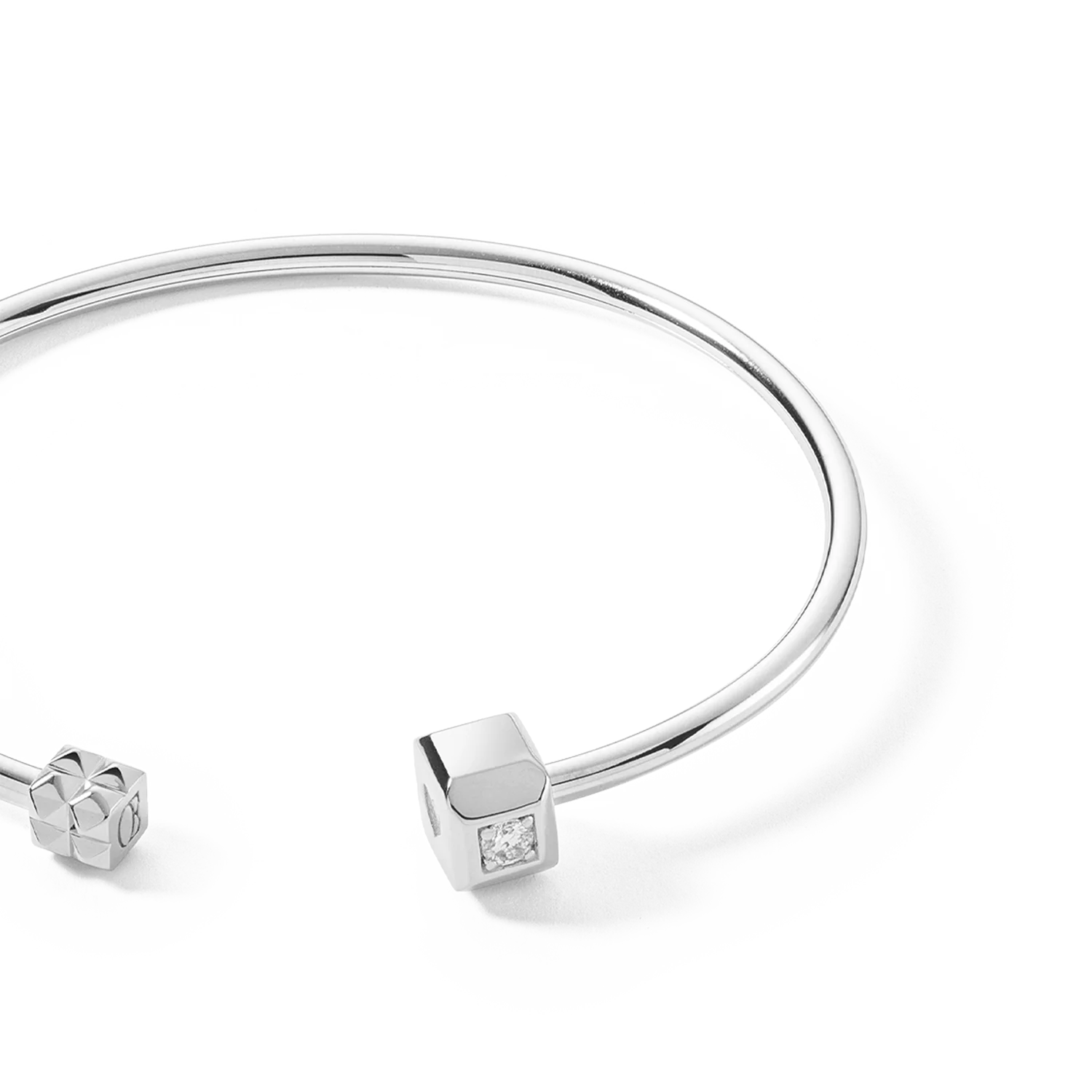 STATEMENT Collection bangle open 17 cm silver - Image 2