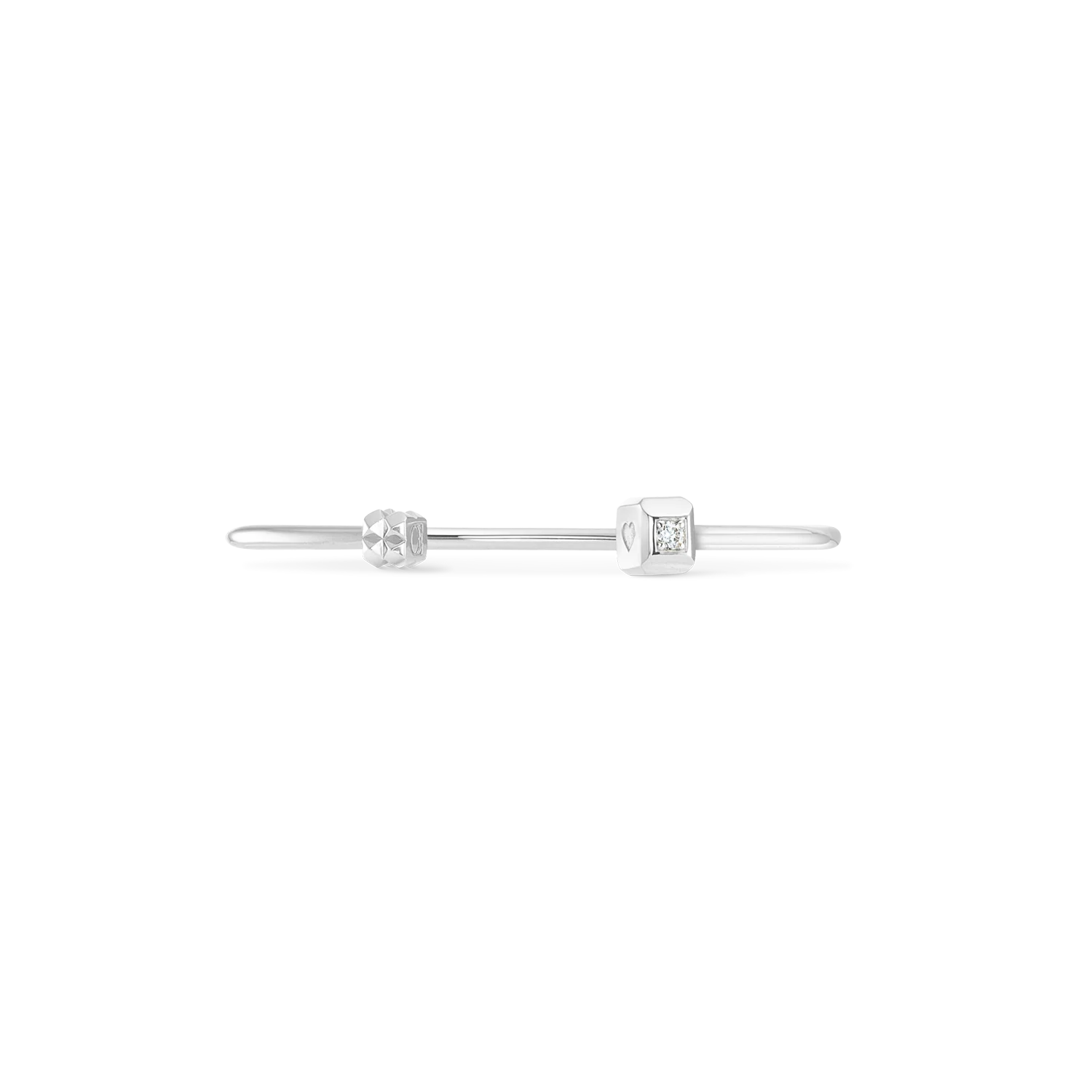 STATEMENT Collection bangle open 17 cm silver - Image 5