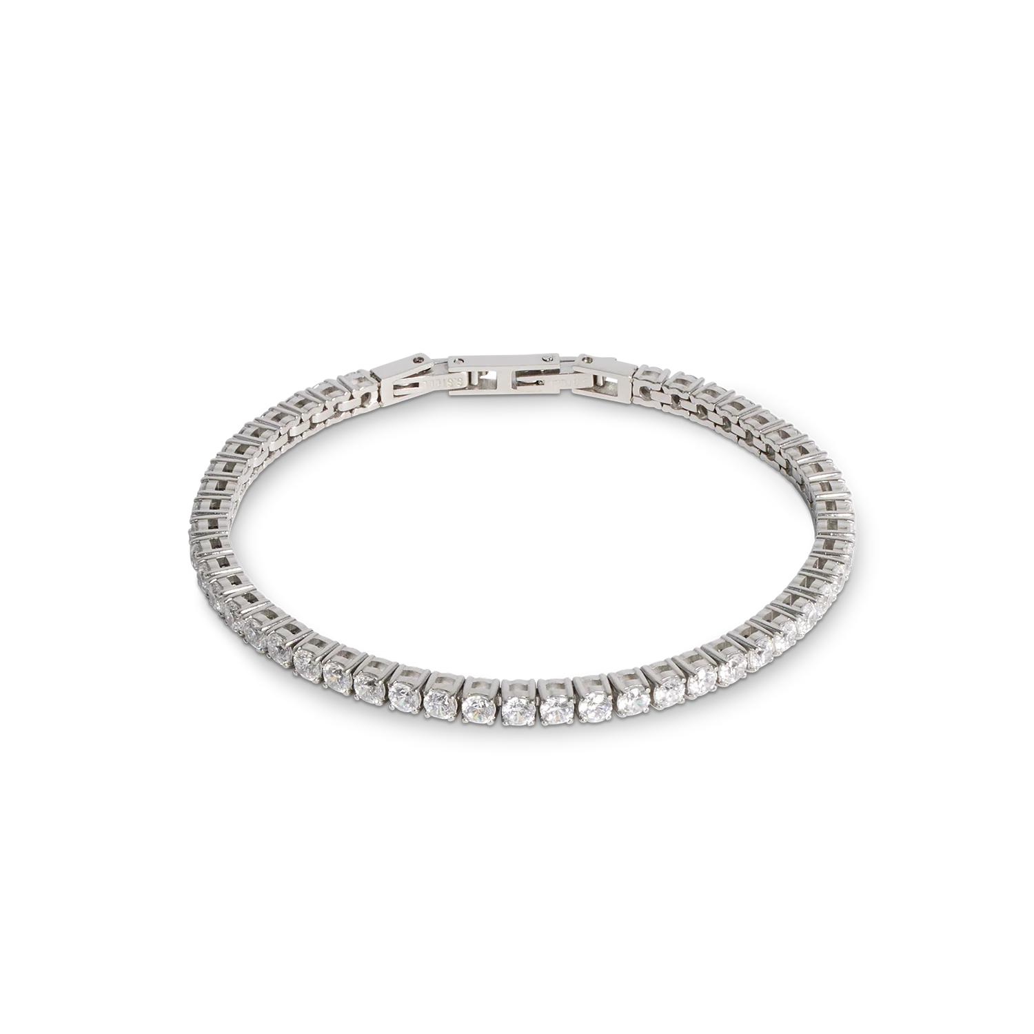 Tennis bracelet silver-crystal