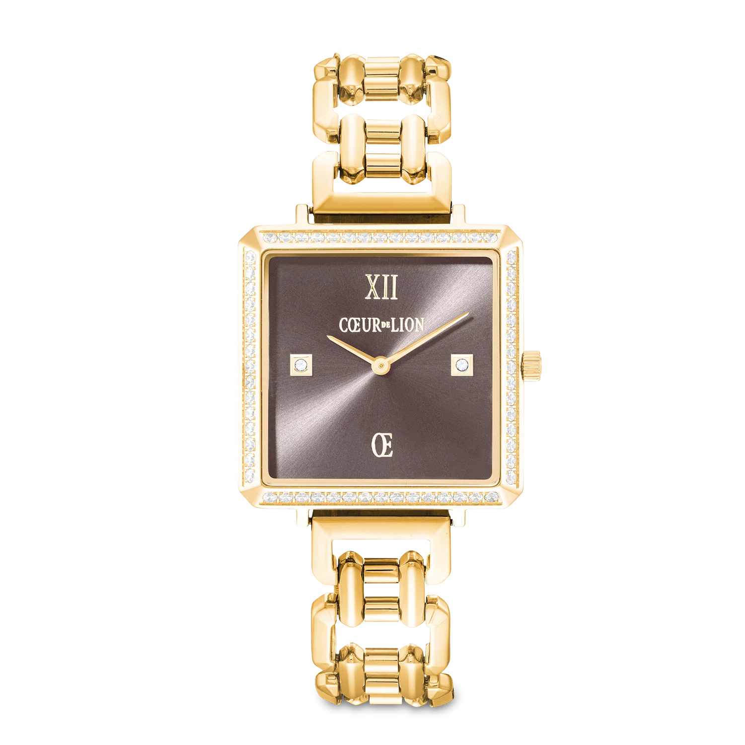 Watch Iconic Cube Sparkling Mystic Mocca Statement gold