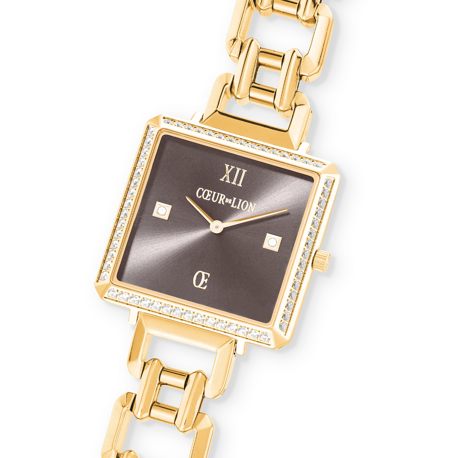 Watch Iconic Cube Sparkling Mystic Mocca Statement gold - Image 2