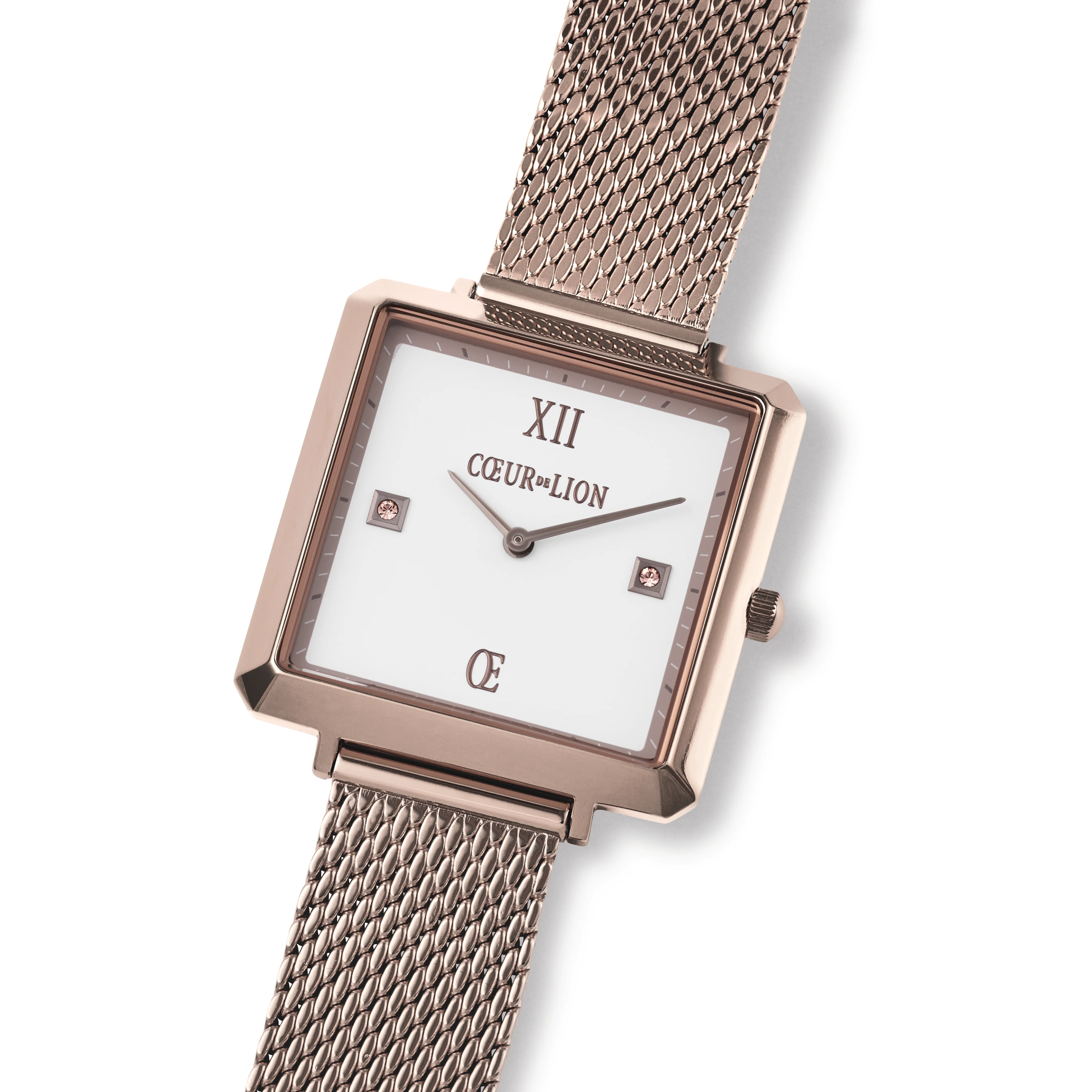 Watch Iconic Square Brilliant White Stainless Steel Champagne - Image 4