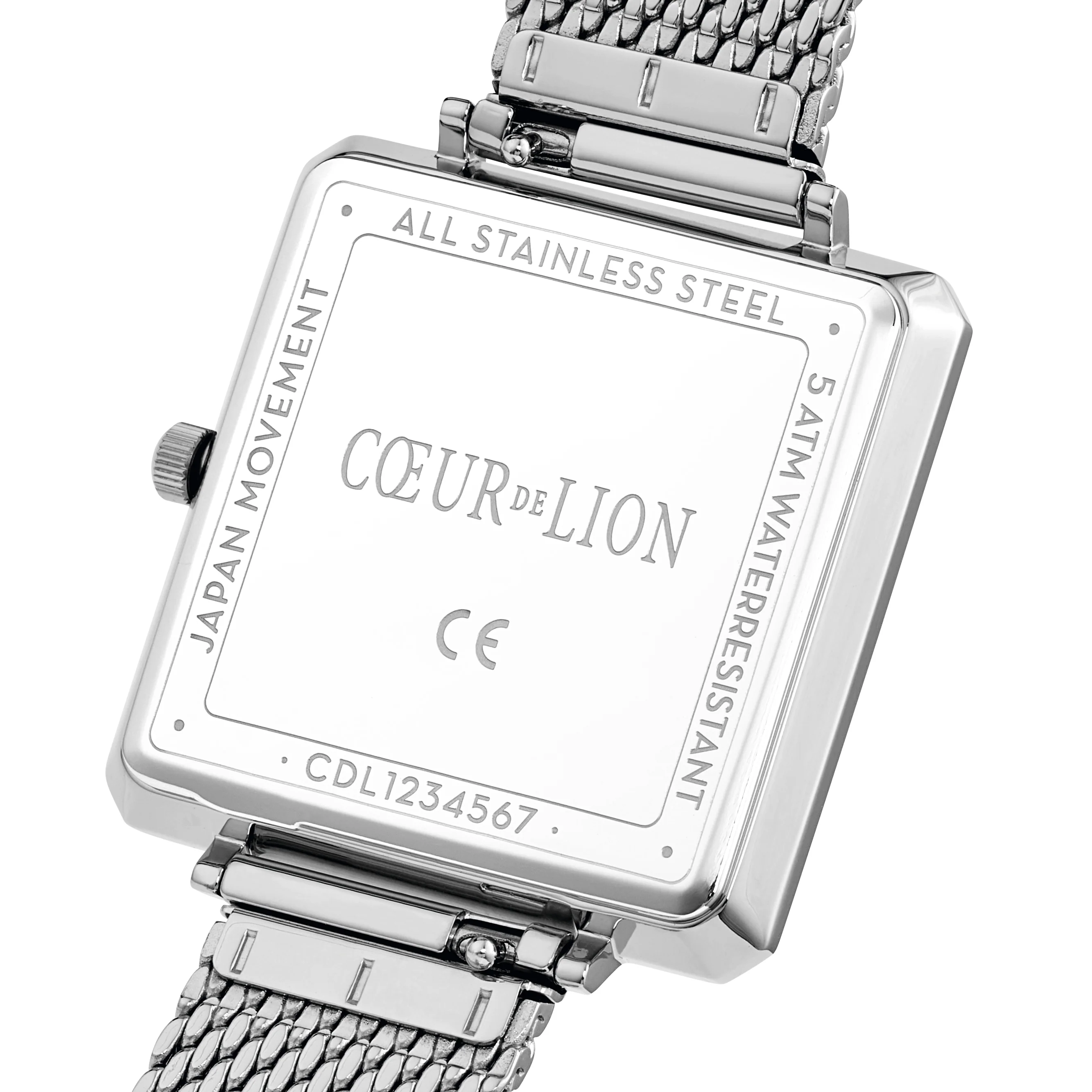 Watch Iconic Square Graphite Sunray Milanese Stainless Steel - Image 4