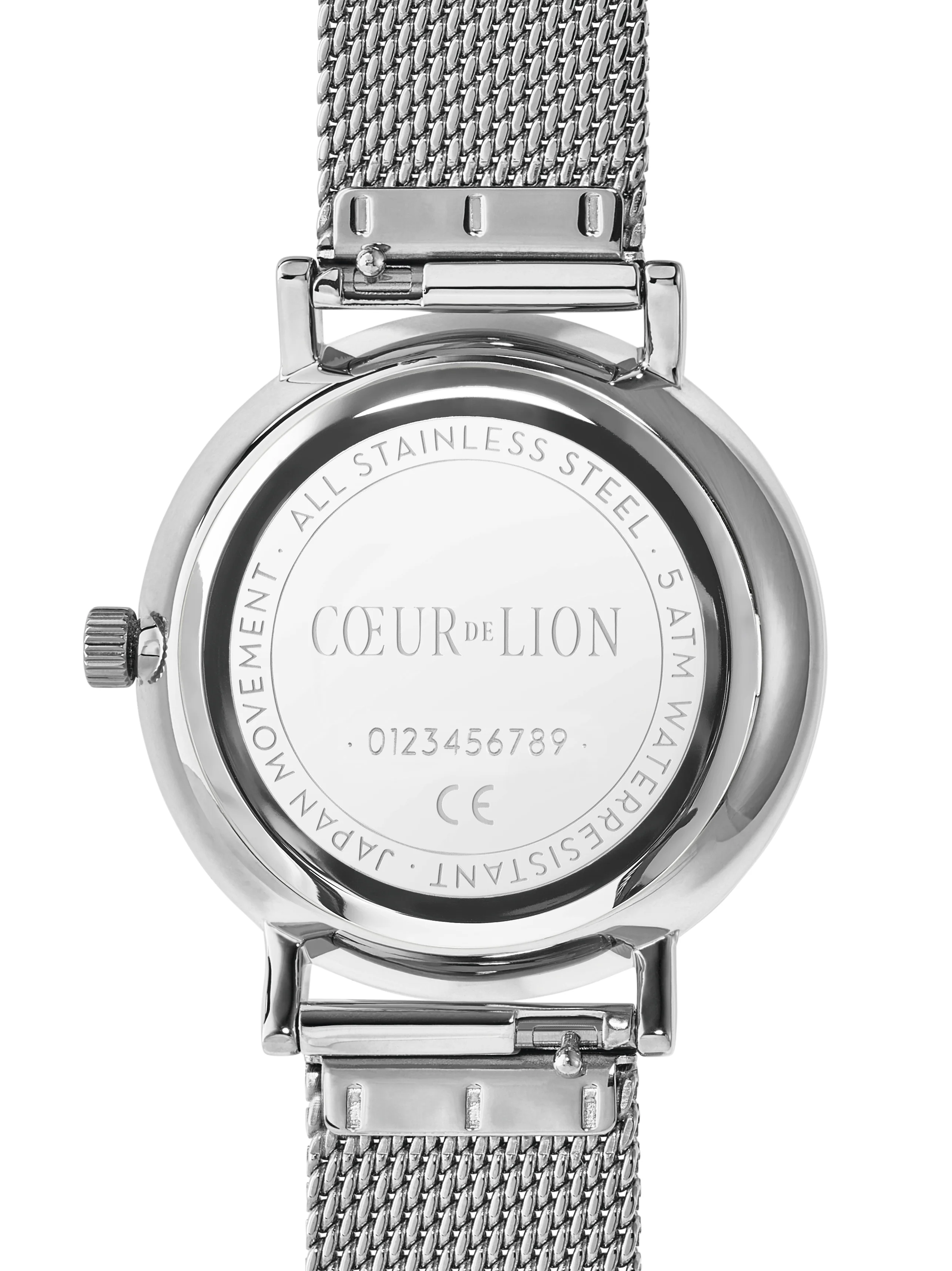 Watch Round Mother-of-Pearl Milanaise Stainless Steel Silver - Image 4